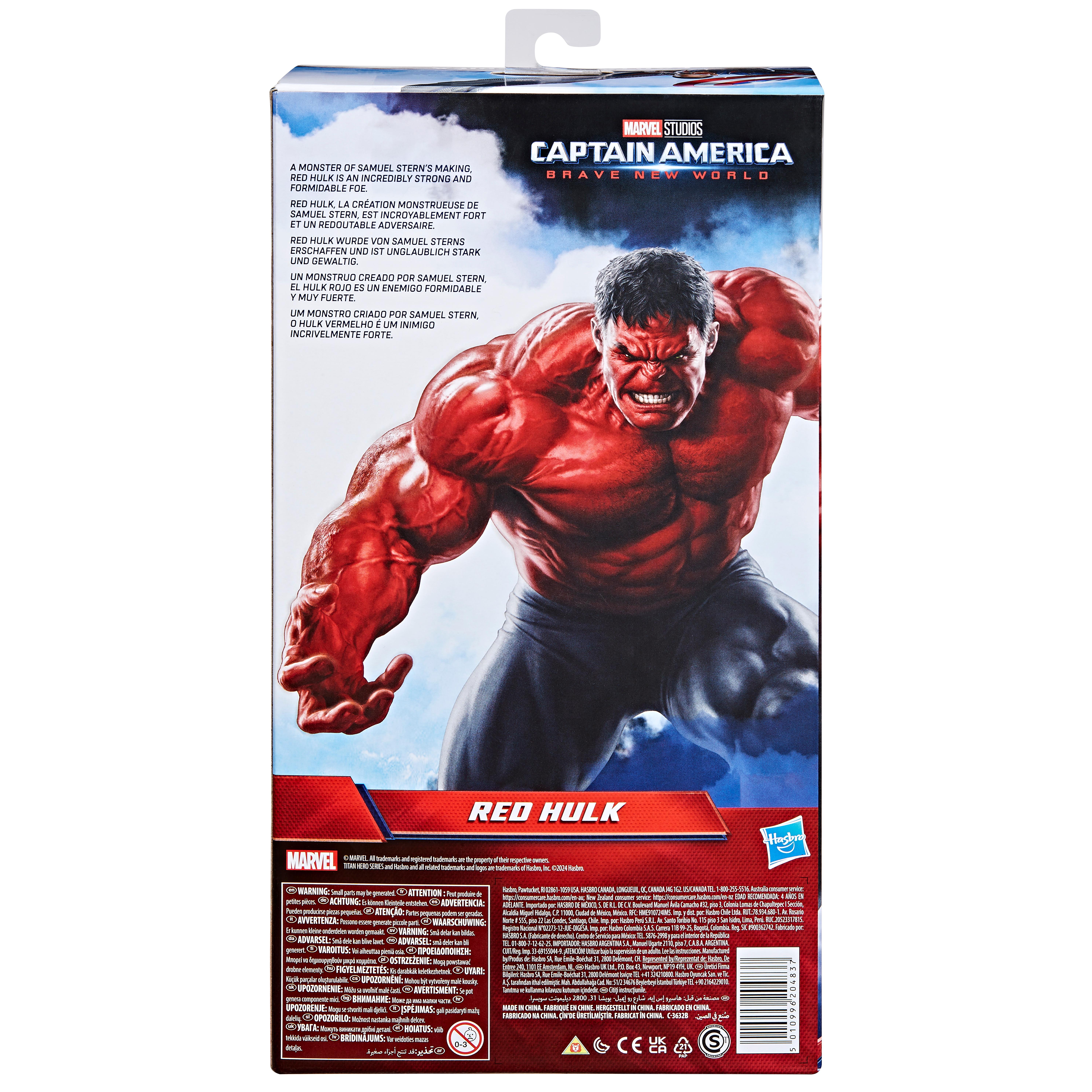 Voir la diapositive 4 : HASBRO Figurine Red Hulk Captain America Brave The World