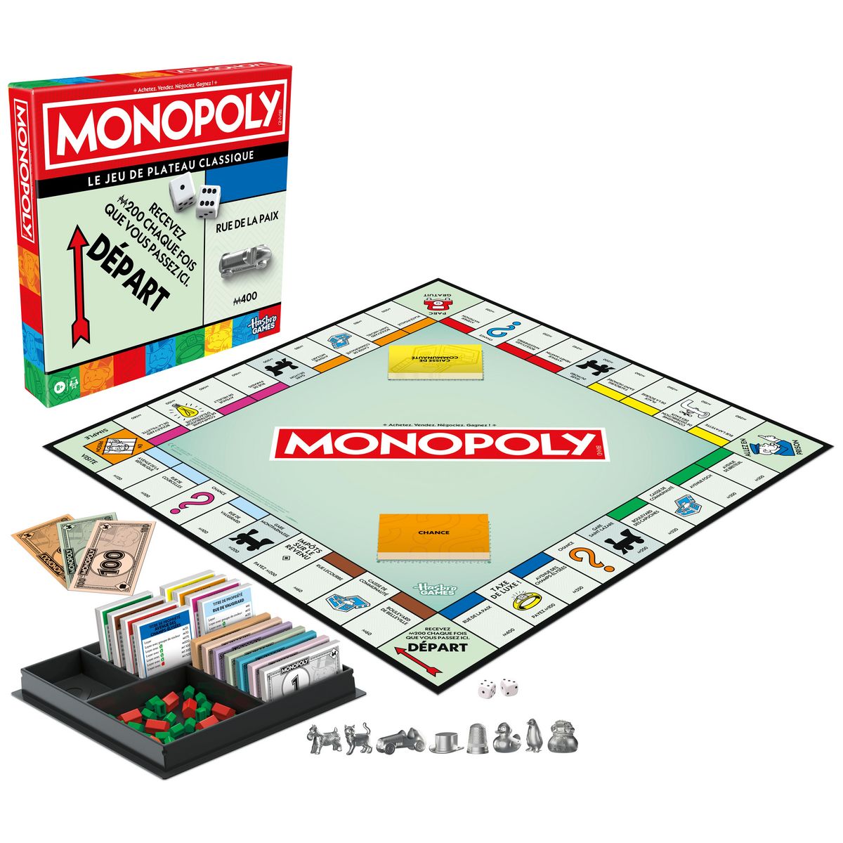 HASBRO Jeu Monopoly Classique Refresh