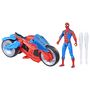 Voir la diapositive 2 : HASBRO Figurine et Arachno-Moto alnce toile Spiderman 10cm