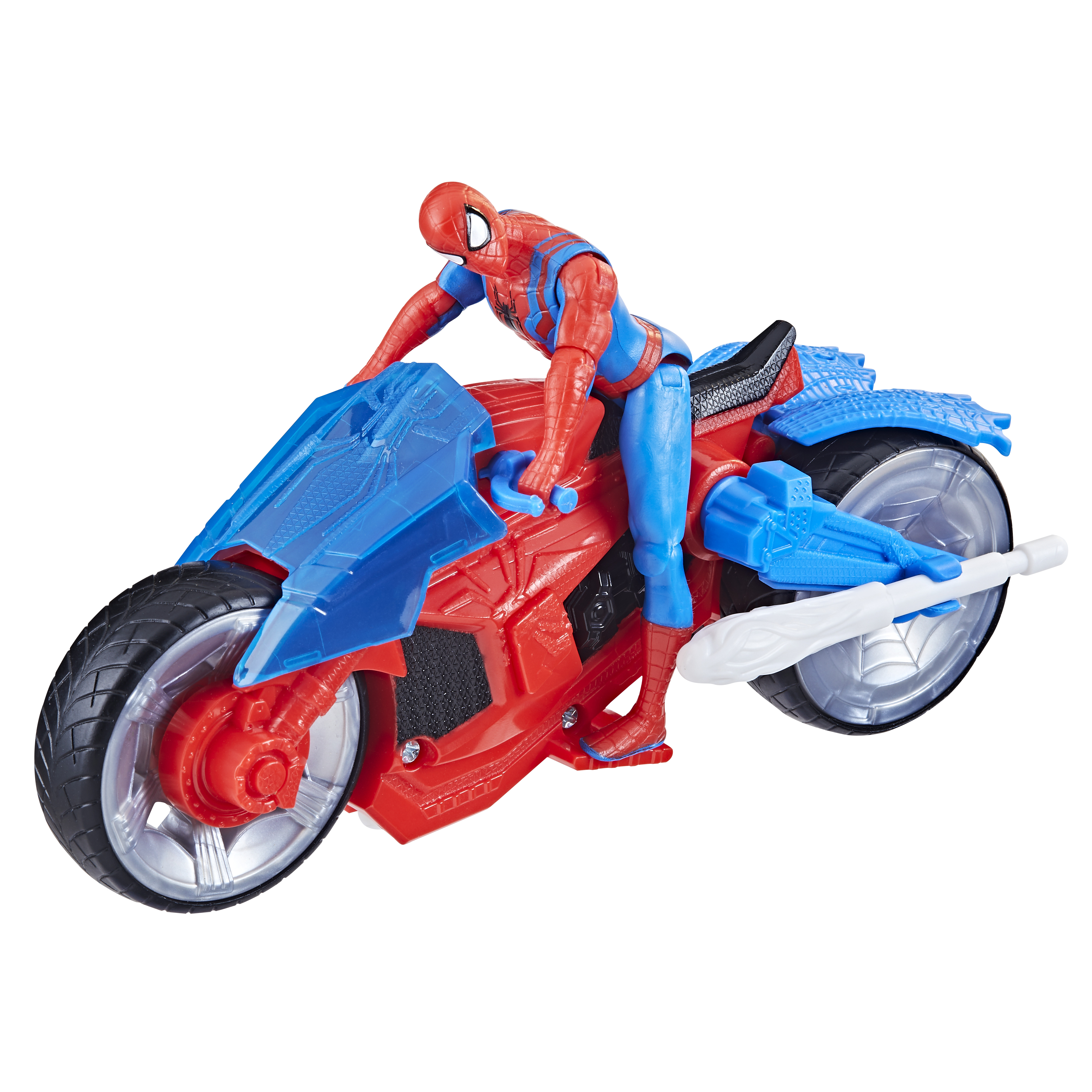 Voir la diapositive 3 : HASBRO Figurine et Arachno-Moto alnce toile Spiderman 10cm