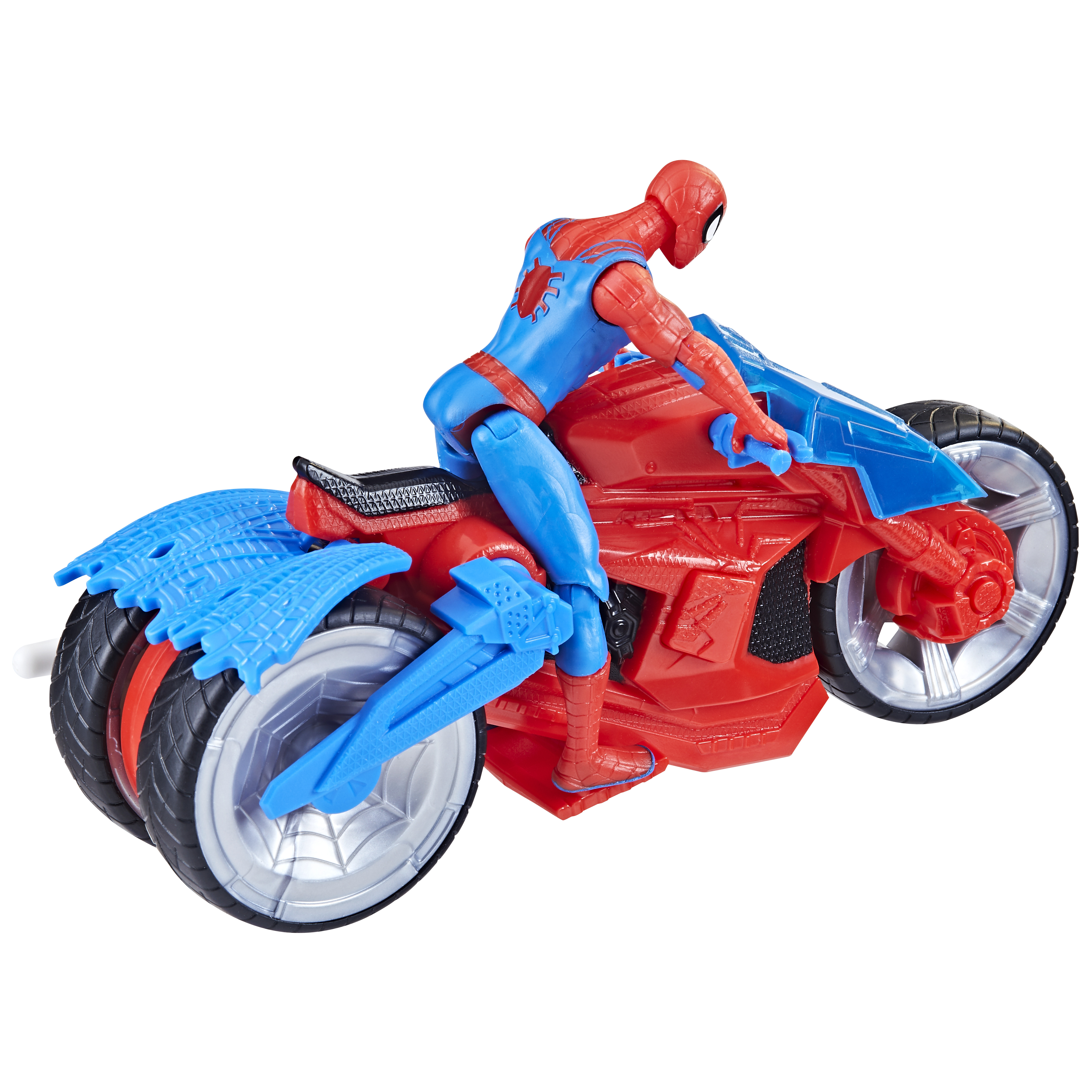 Voir la diapositive 4 : HASBRO Figurine et Arachno-Moto alnce toile Spiderman 10cm