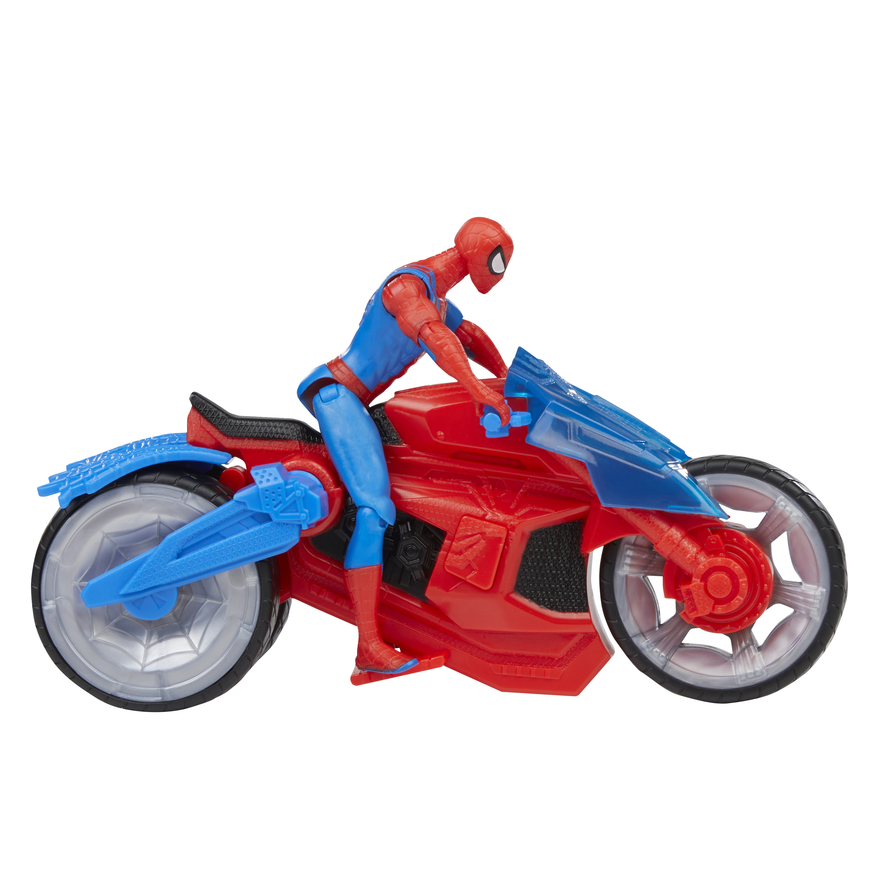 Voir la diapositive 6 : HASBRO Figurine et Arachno-Moto alnce toile Spiderman 10cm