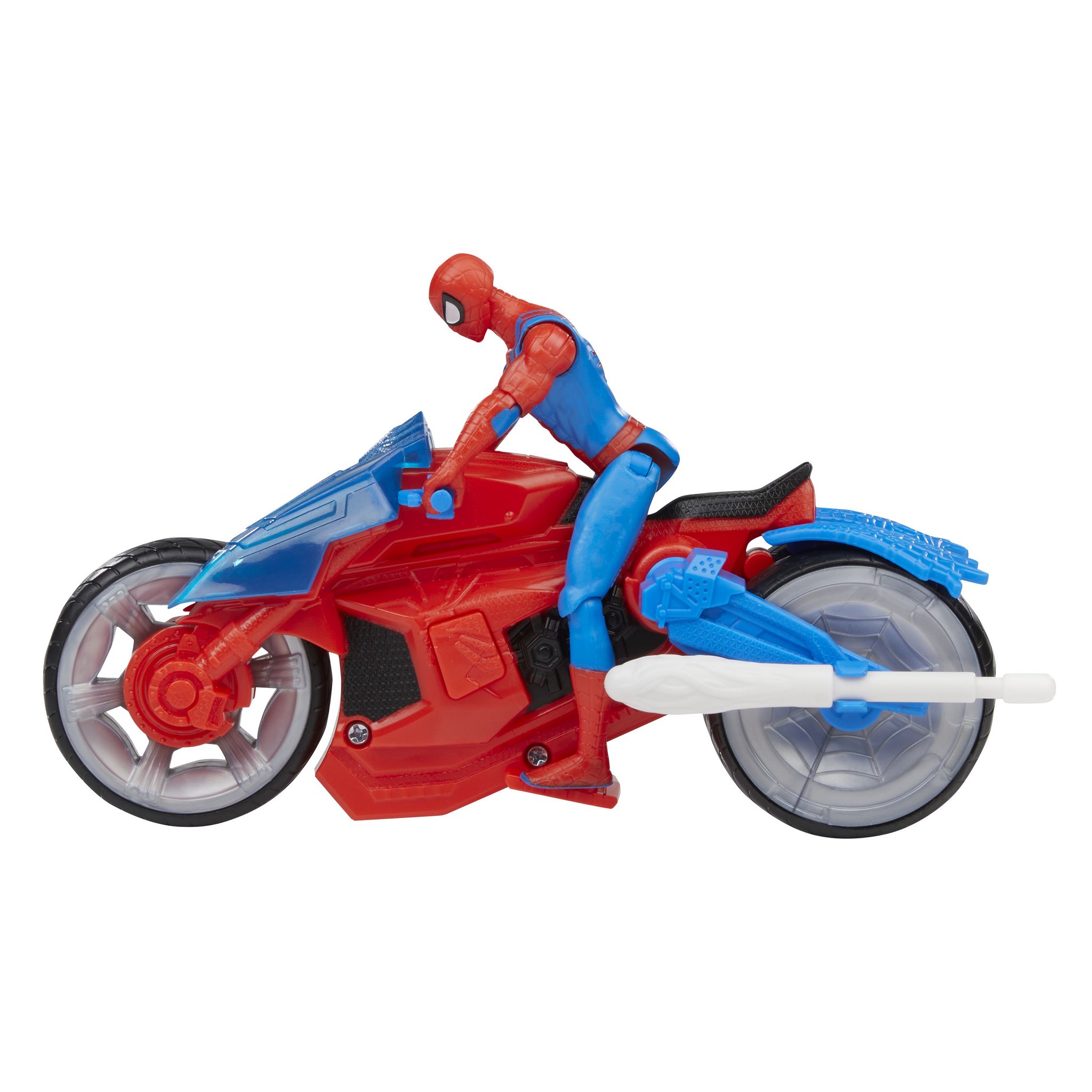 Voir la diapositive 7 : HASBRO Figurine et Arachno-Moto alnce toile Spiderman 10cm
