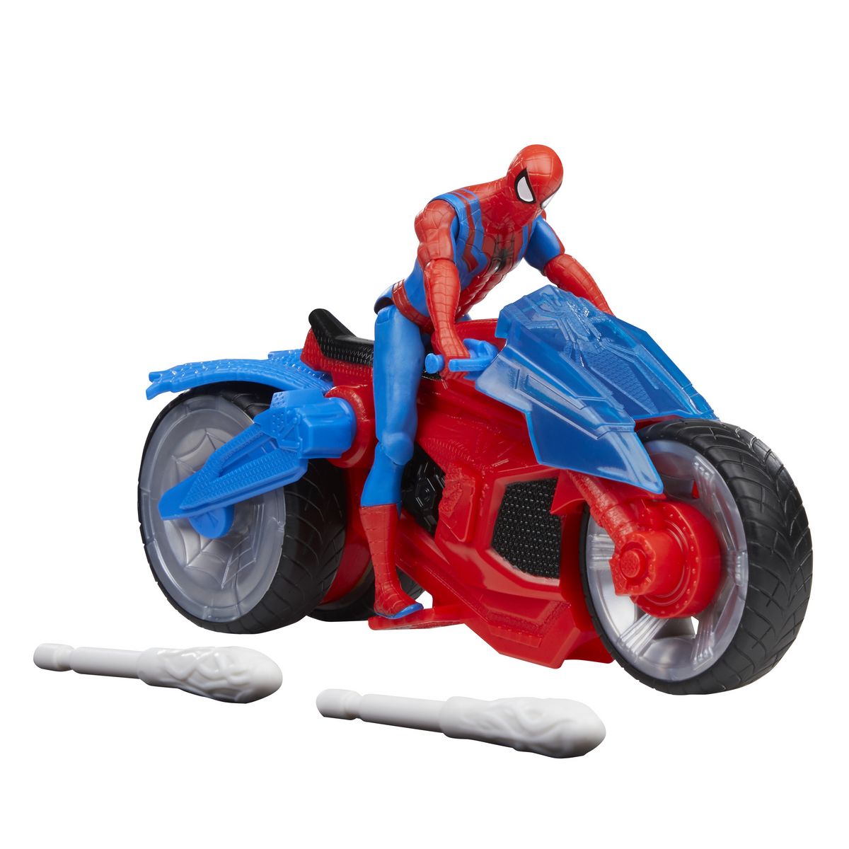 HASBRO Figurine et Arachno-Moto alnce toile Spiderman 10cm