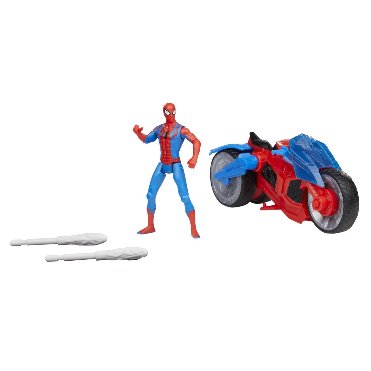 HASBRO Figurine et Arachno-Moto alnce toile Spiderman 10cm