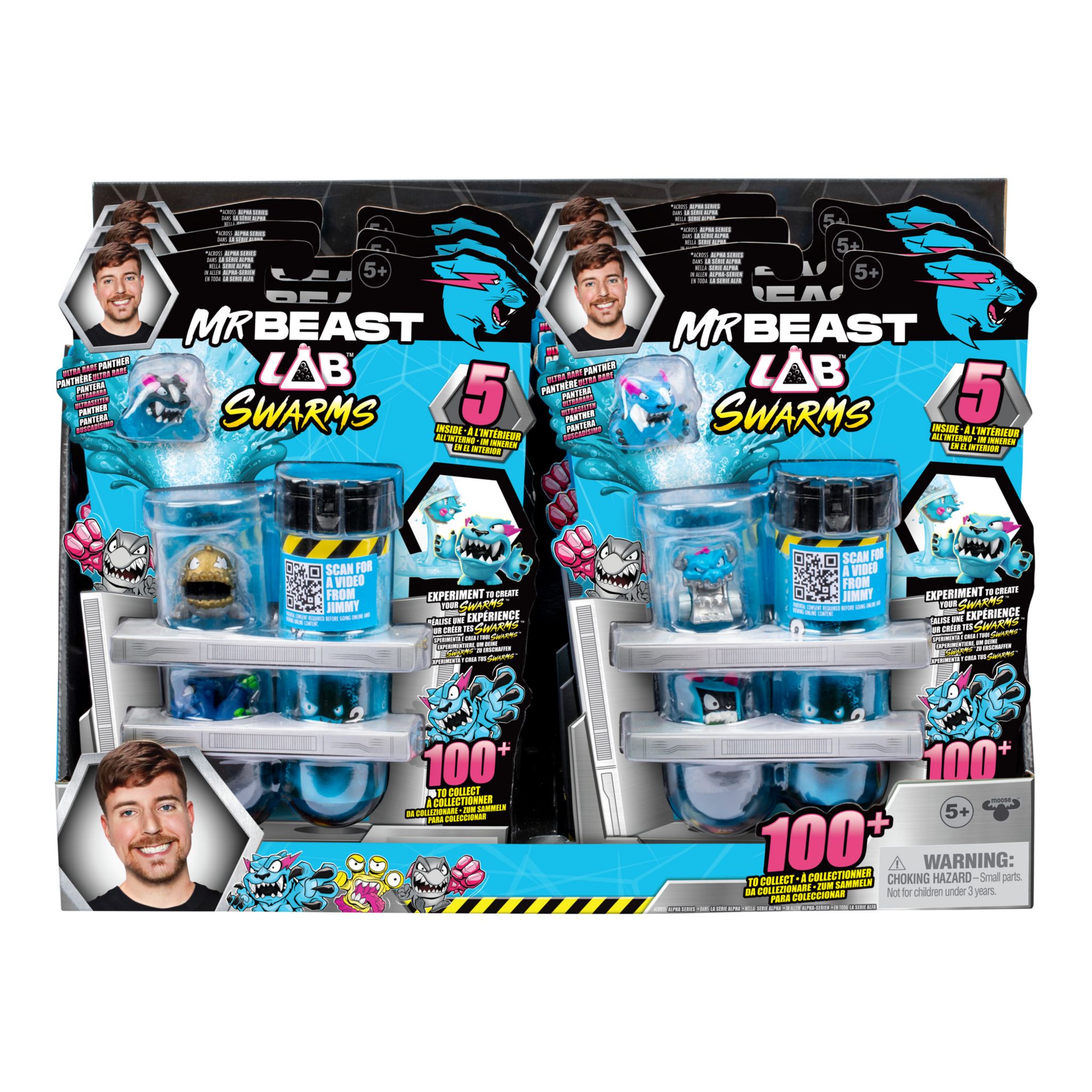 Voir la diapositive 2 : MOOSE Figurines Mr Beast Lab Swarms