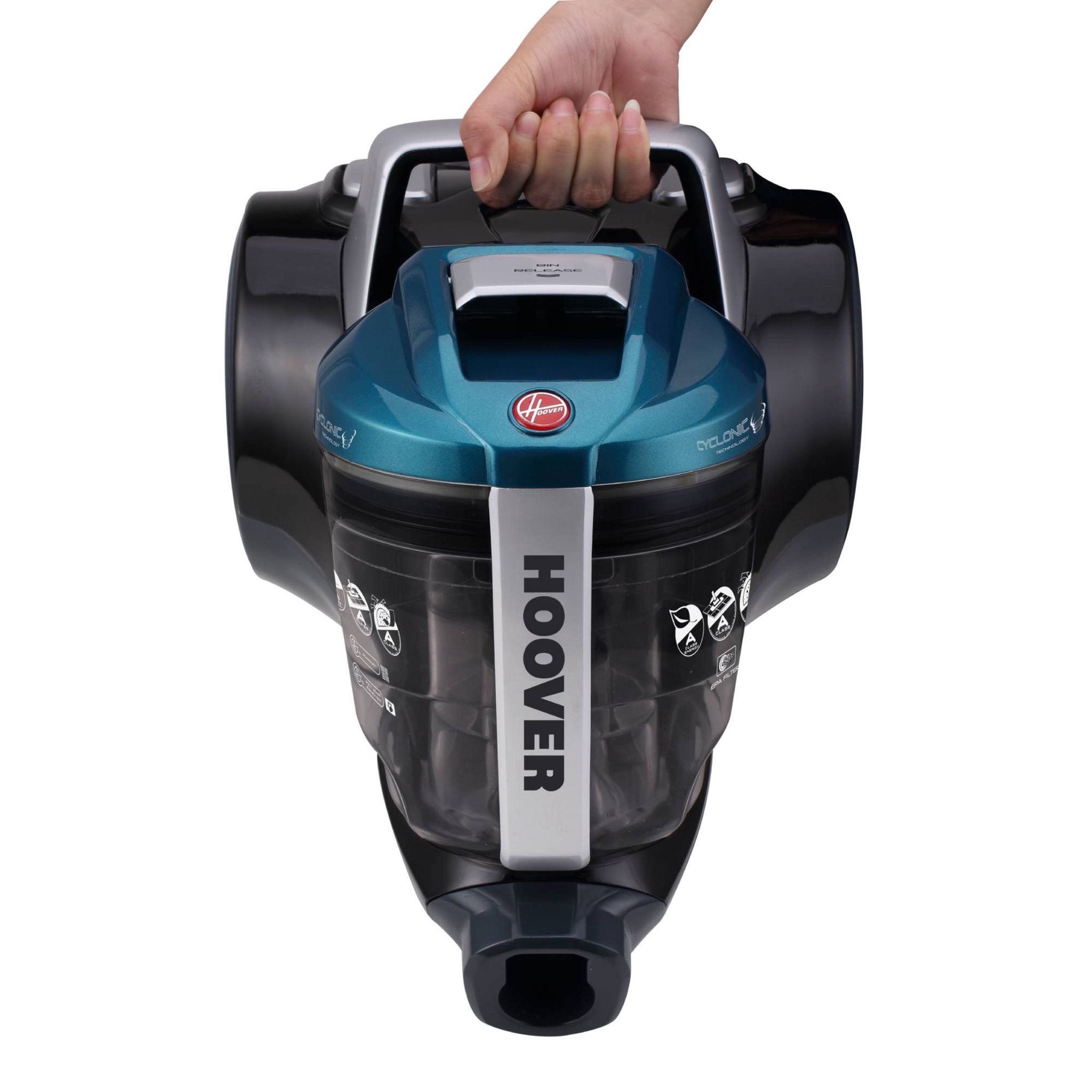 Voir la diapositive 4 : HOOVER Aspirateur traîneau sans sac BR31PET - Noir et bleu