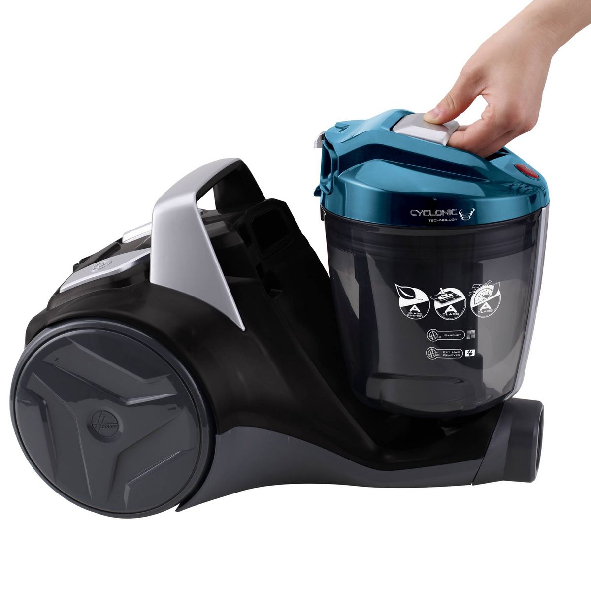 HOOVER Aspirateur traîneau sans sac BR31PET - Noir et bleu
