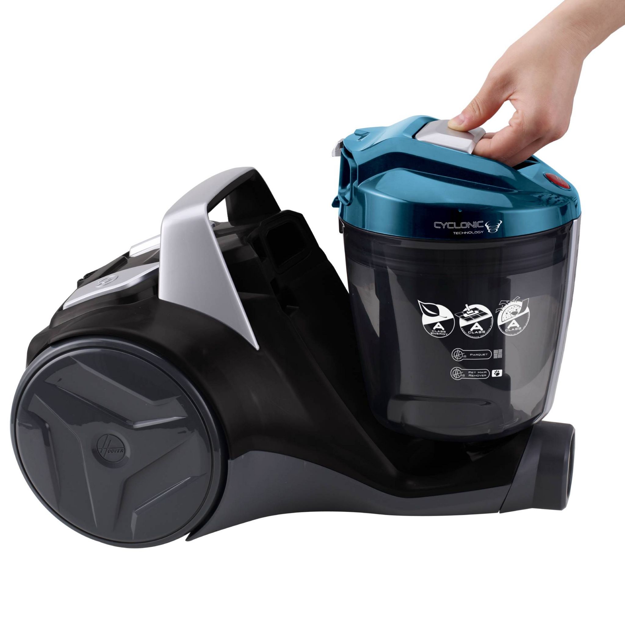 Voir la diapositive 5 : HOOVER Aspirateur traîneau sans sac BR31PET - Noir et bleu
