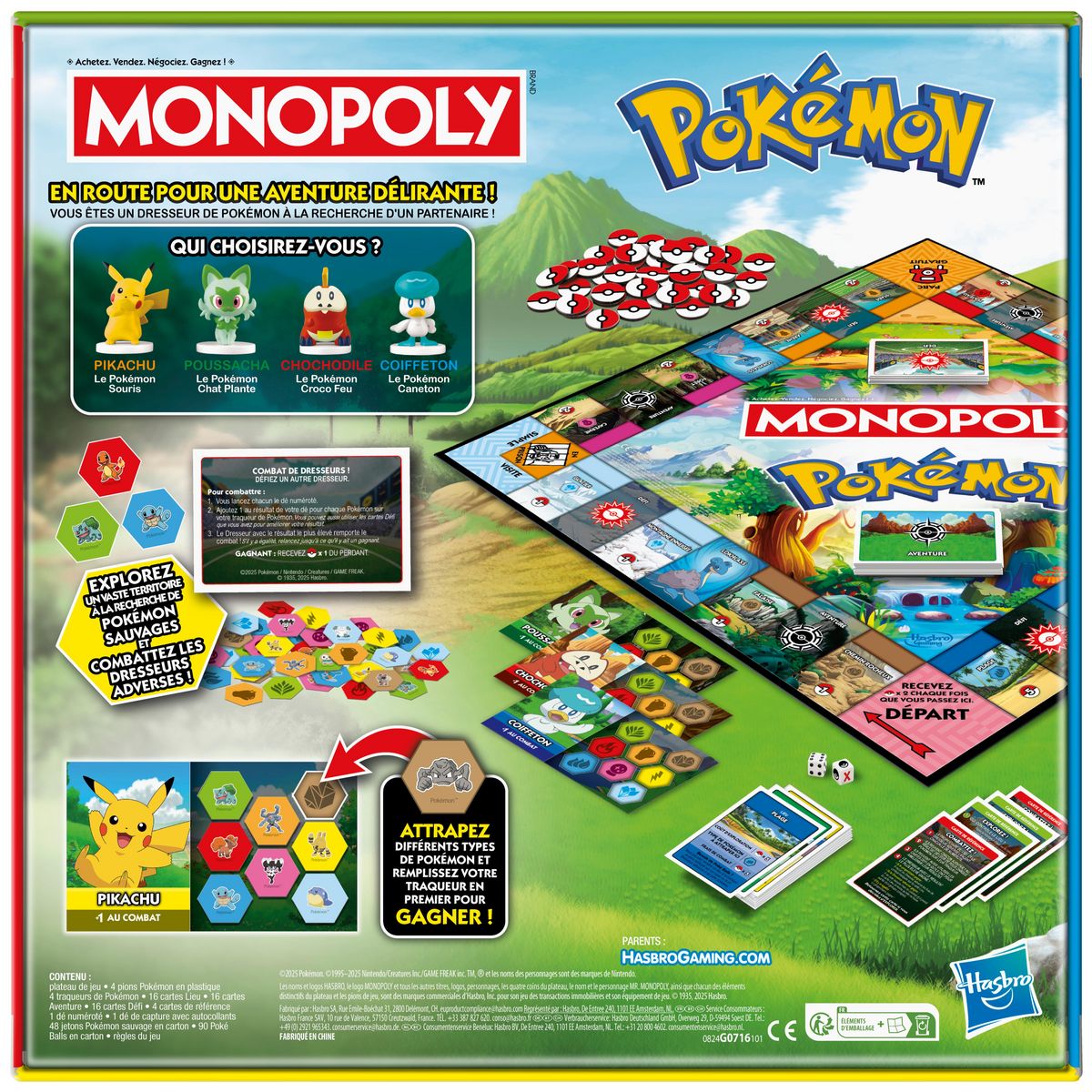 HASBRO Jeu Monopoly Pokemon