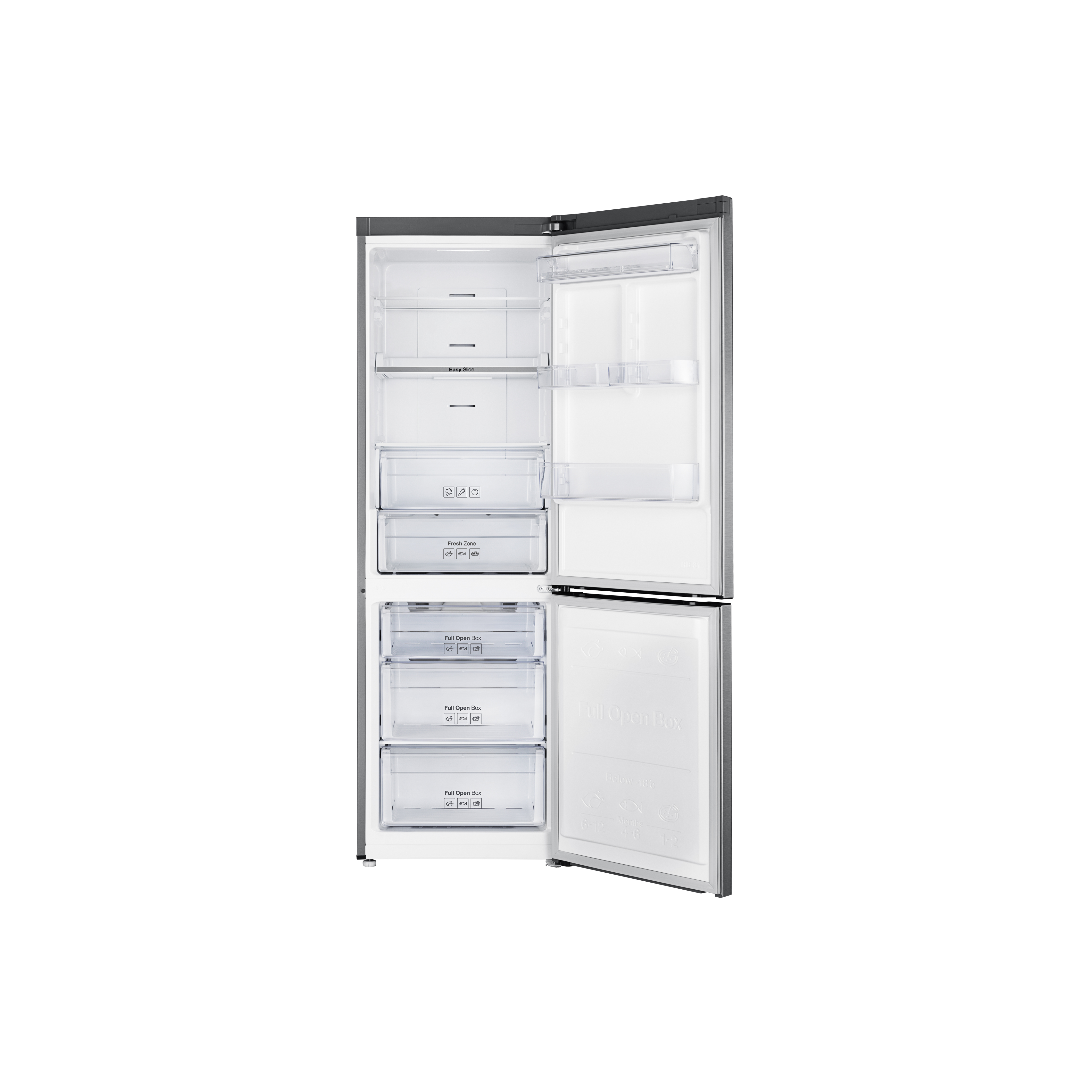 Voir la diapositive 4 : SAMSUNG Réfrigérateur combiné RB33J3205SA, 339 L, Froid ventilé No Frost, E