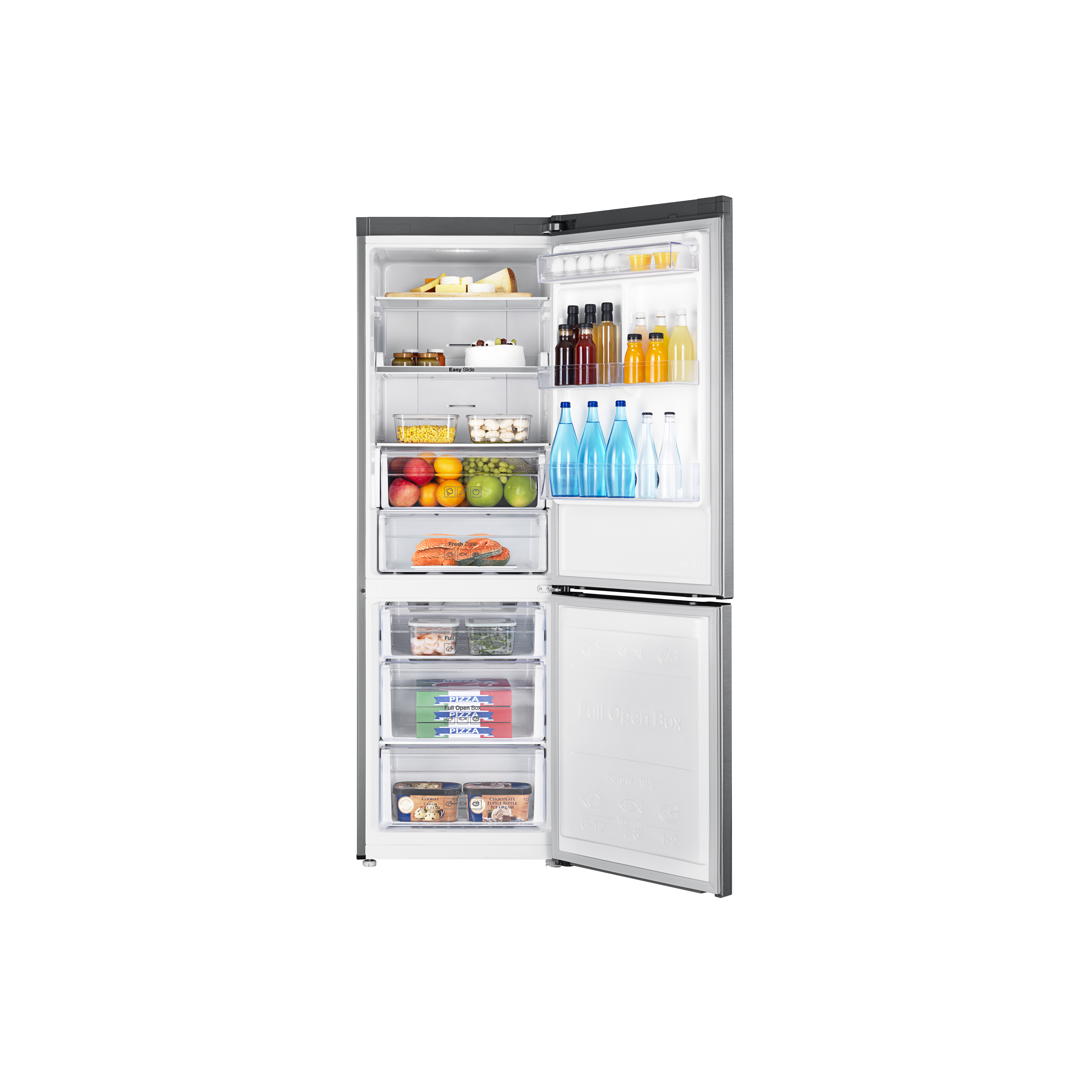 Voir la diapositive 5 : SAMSUNG Réfrigérateur combiné RB33J3205SA, 339 L, Froid ventilé No Frost, E