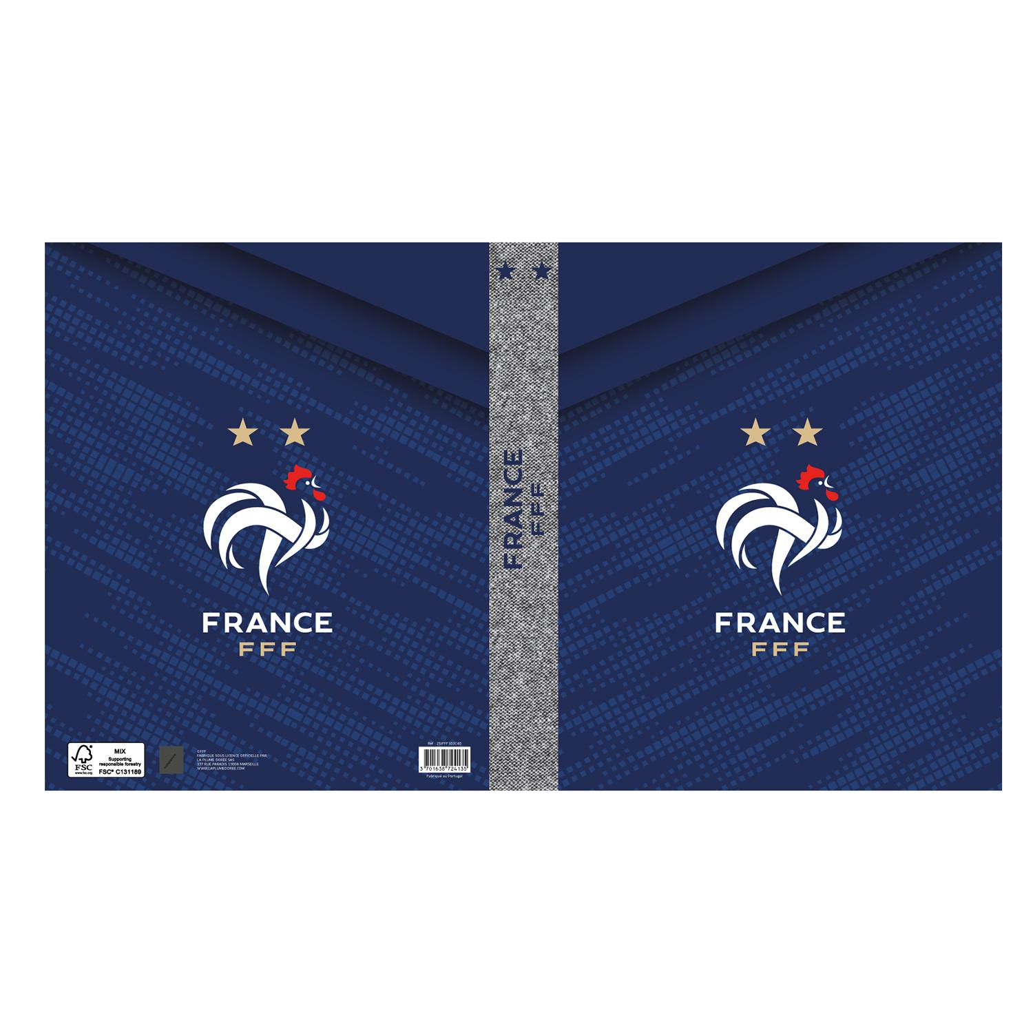 LA PLUME DORÉE Classeur FFF Carton, A4 D40 4 Anneaux