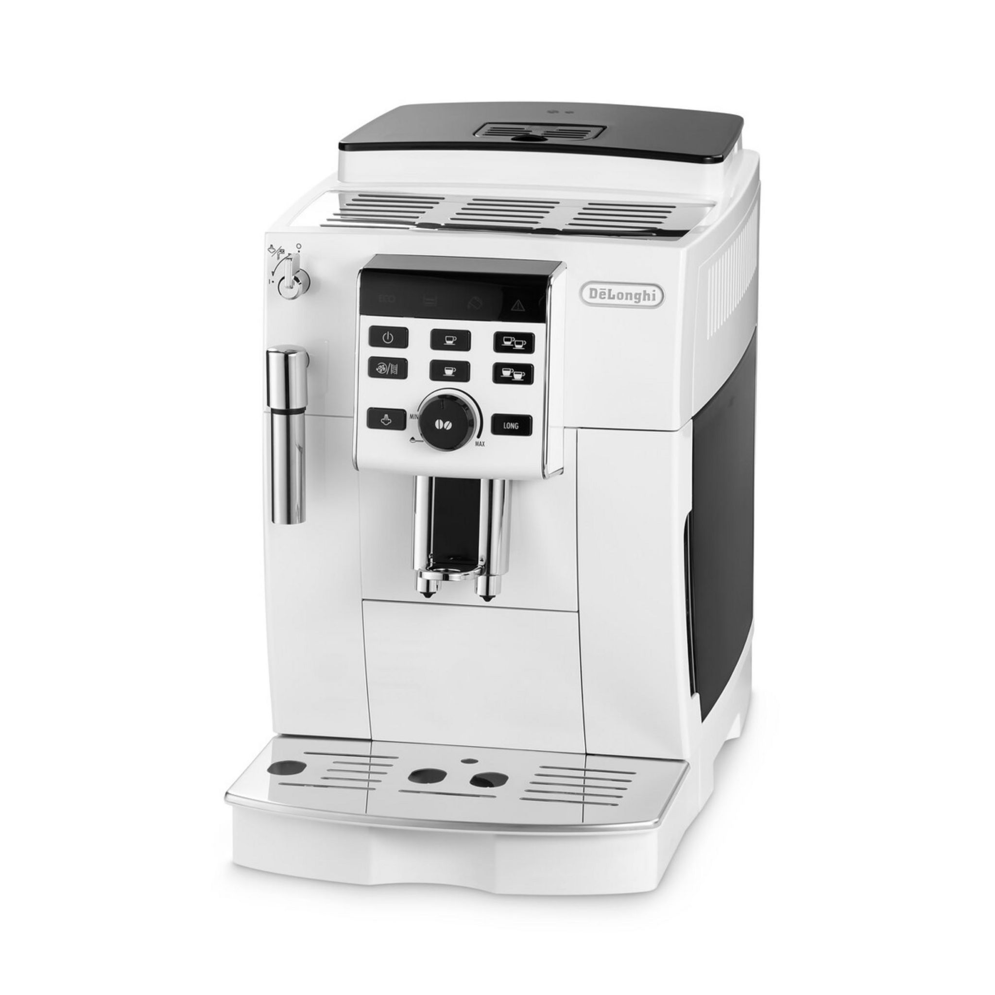 Voir la diapositive 2 : DELONGHI Machine expresso broyeur ECAM13.123.W - Blanc