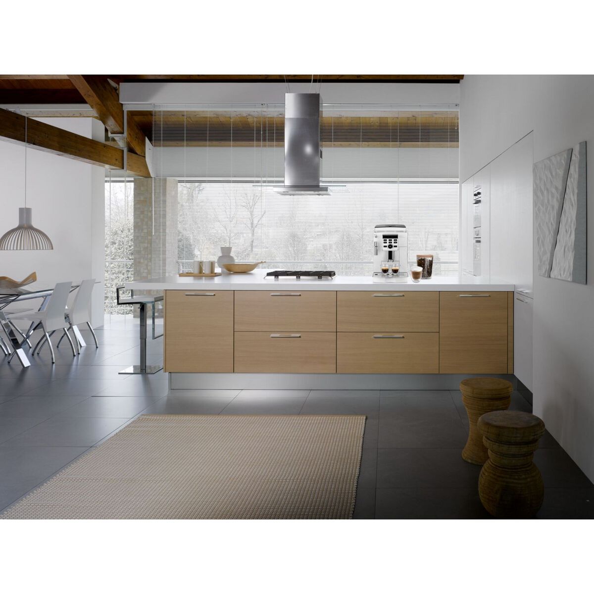 DELONGHI Machine expresso broyeur ECAM13.123.W - Blanc