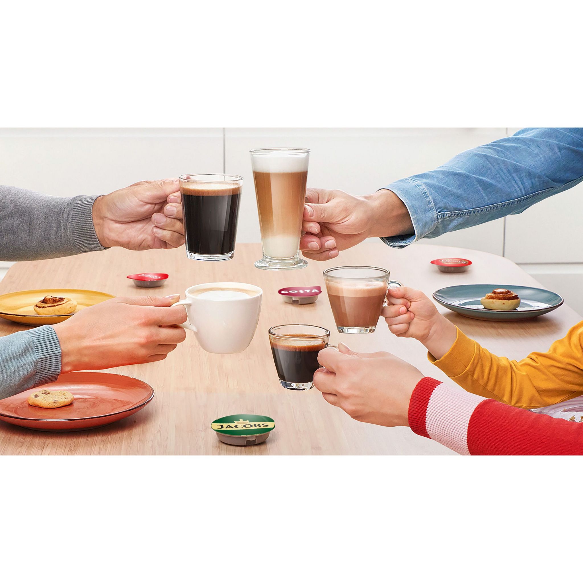 Voir la diapositive 4 : BOSCH Machine à café à dosette TAS1102C9 - Noir