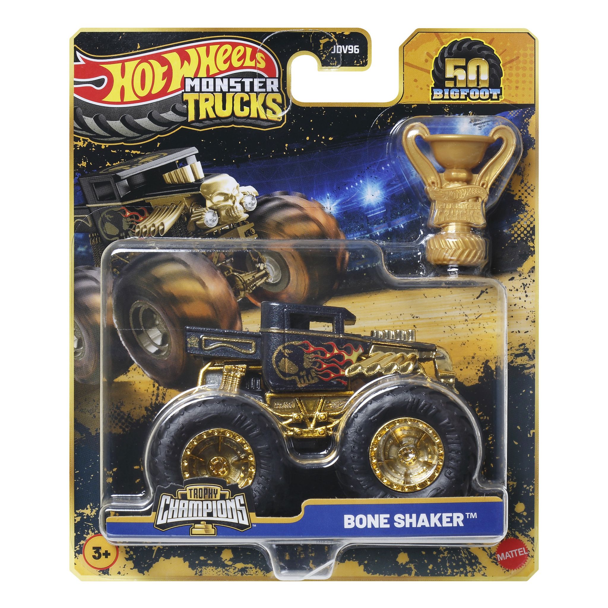 Voir la diapositive 2 : MATTEL Véhicule Monster Trucks Hot Wheels BogFoot