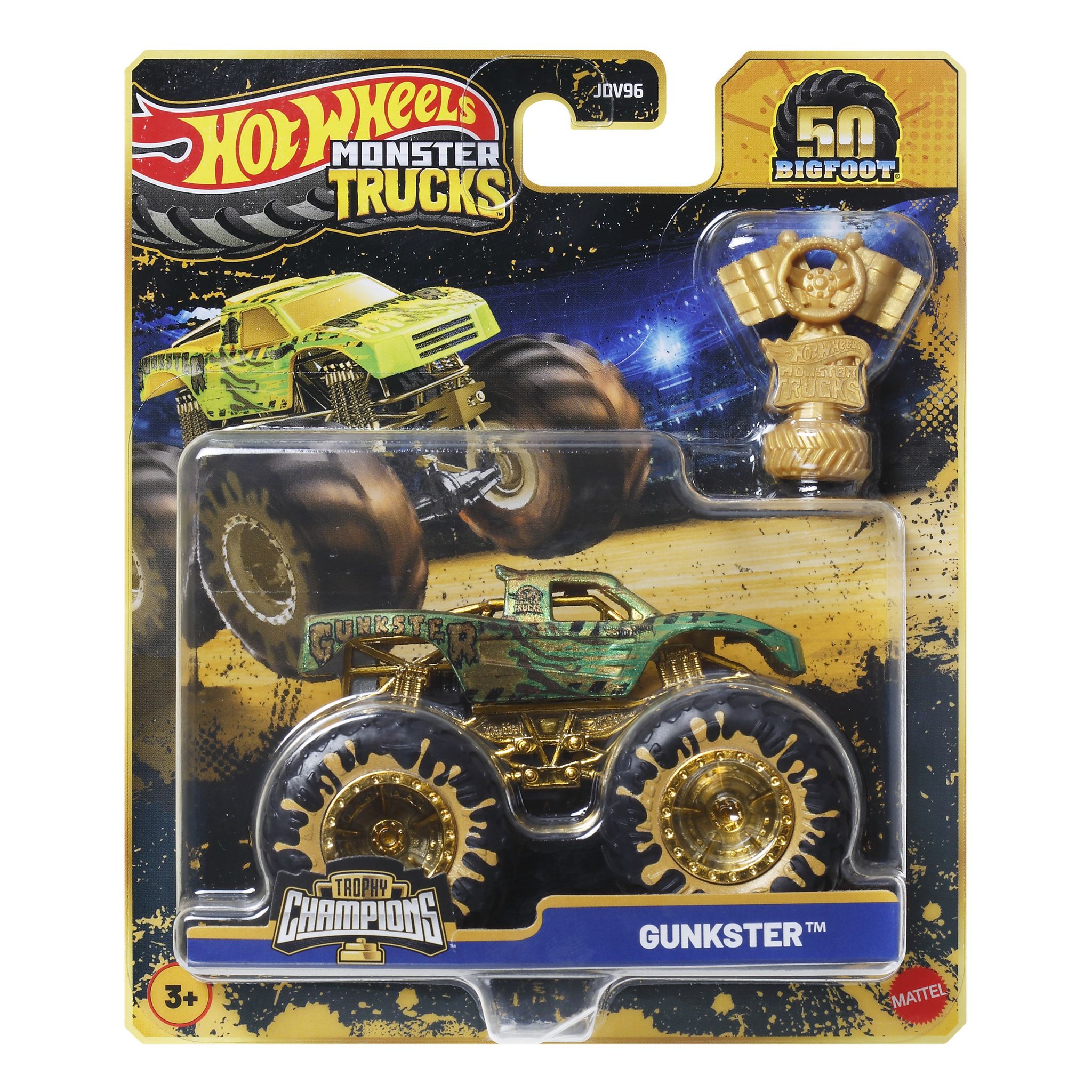 Voir la diapositive 3 : MATTEL Véhicule Monster Trucks Hot Wheels BogFoot