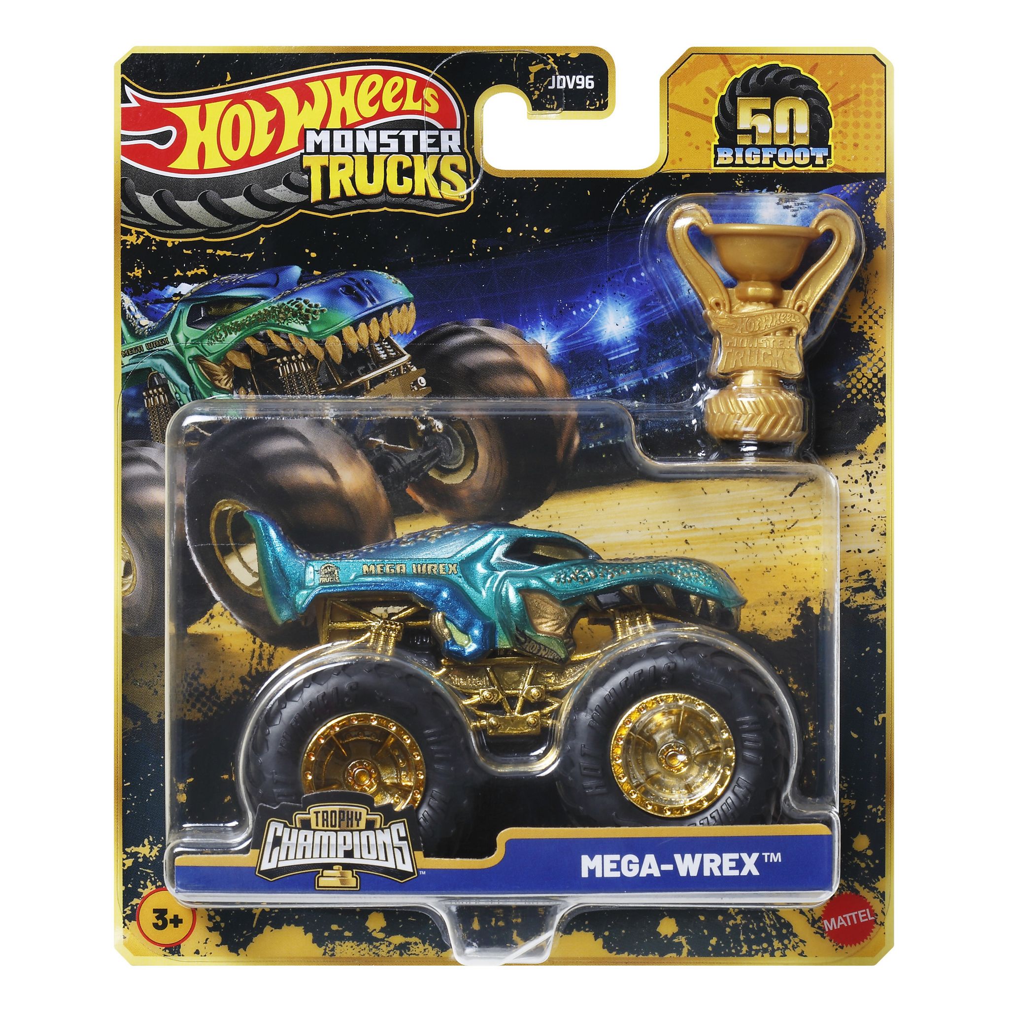 Voir la diapositive 5 : MATTEL Véhicule Monster Trucks Hot Wheels BogFoot
