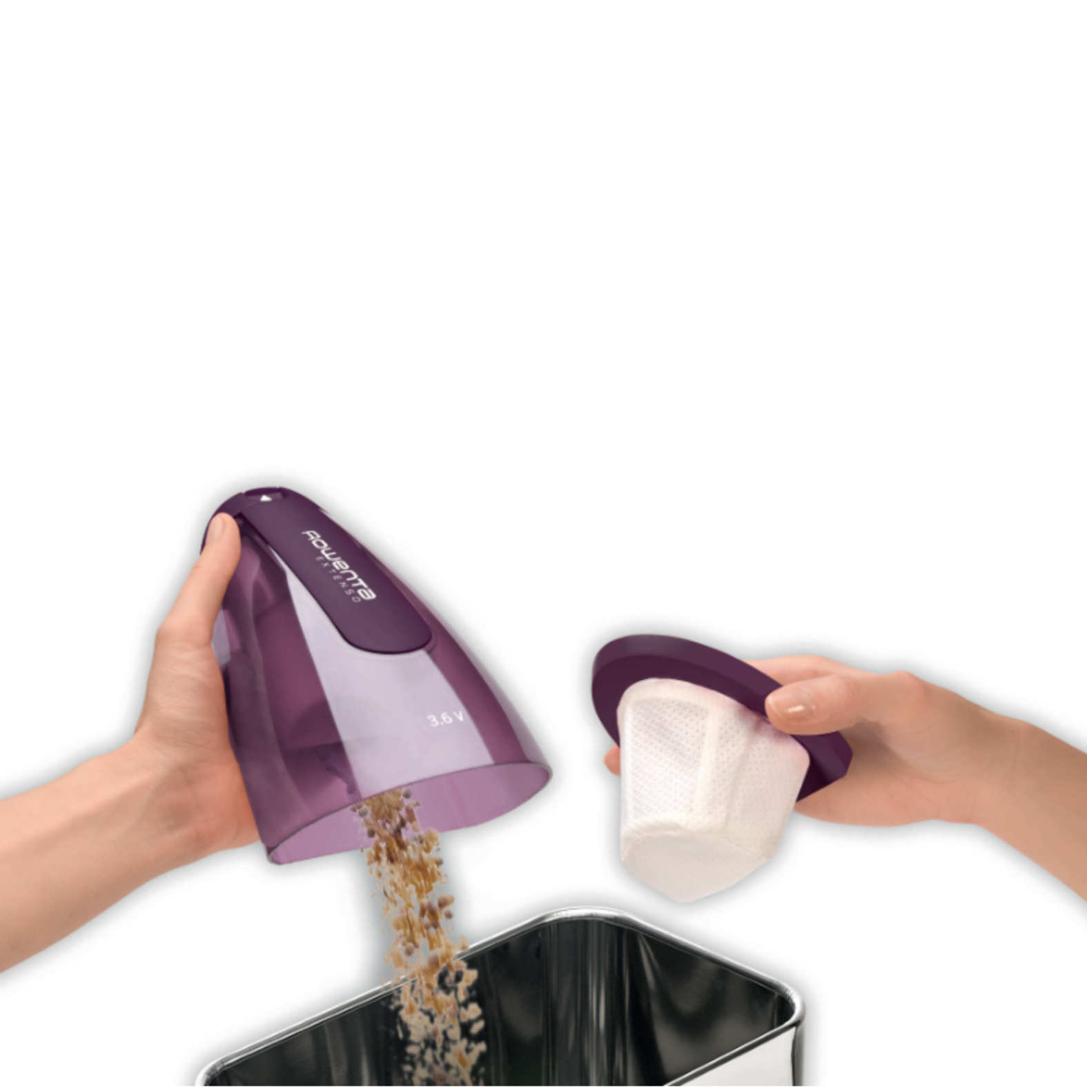 Voir la diapositive 5 : ROWENTA Aspirateur à main AC232001 - Violet et blanc