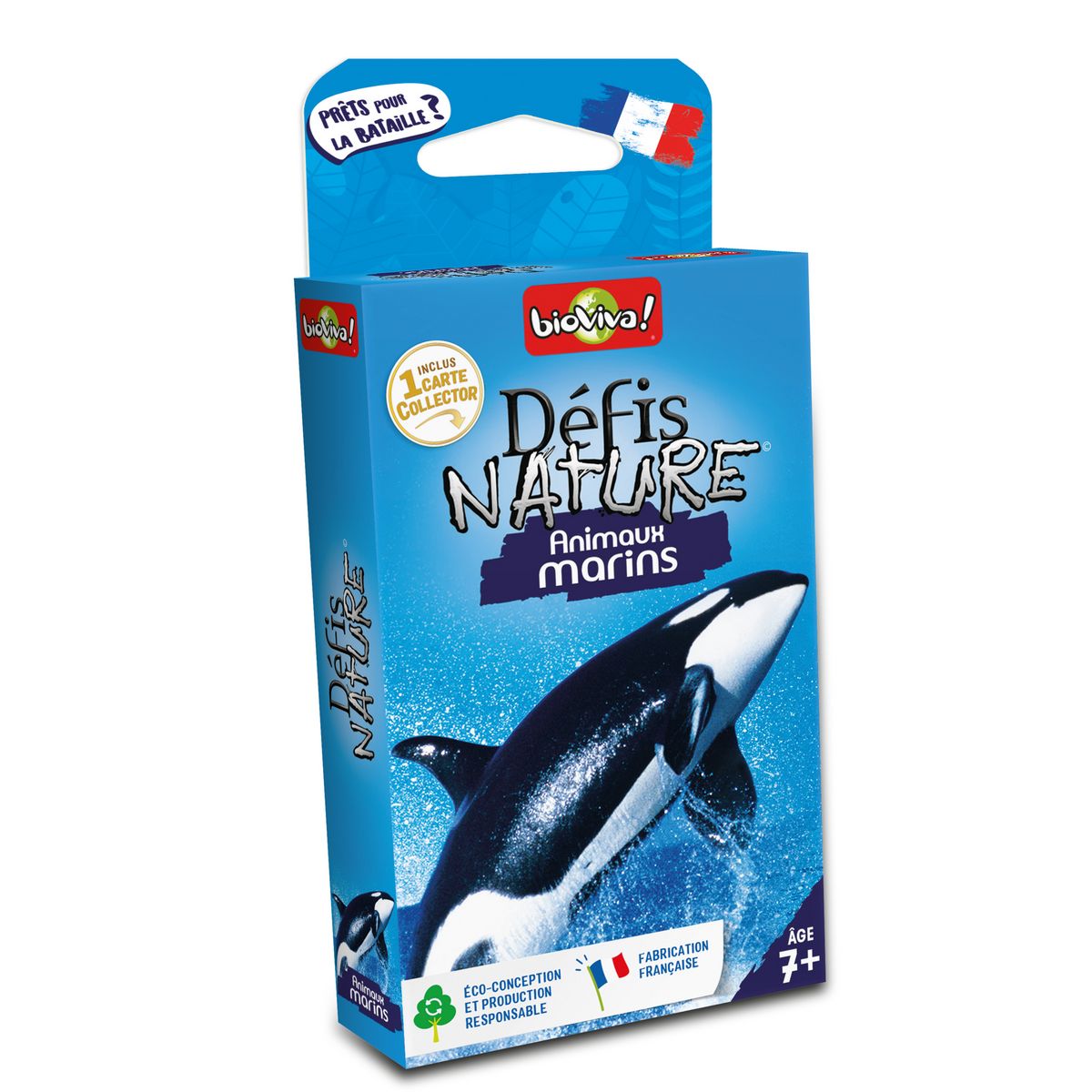 BIOVIVA Pack cartes Défi Nature Animaux Marins inclus une carte collector