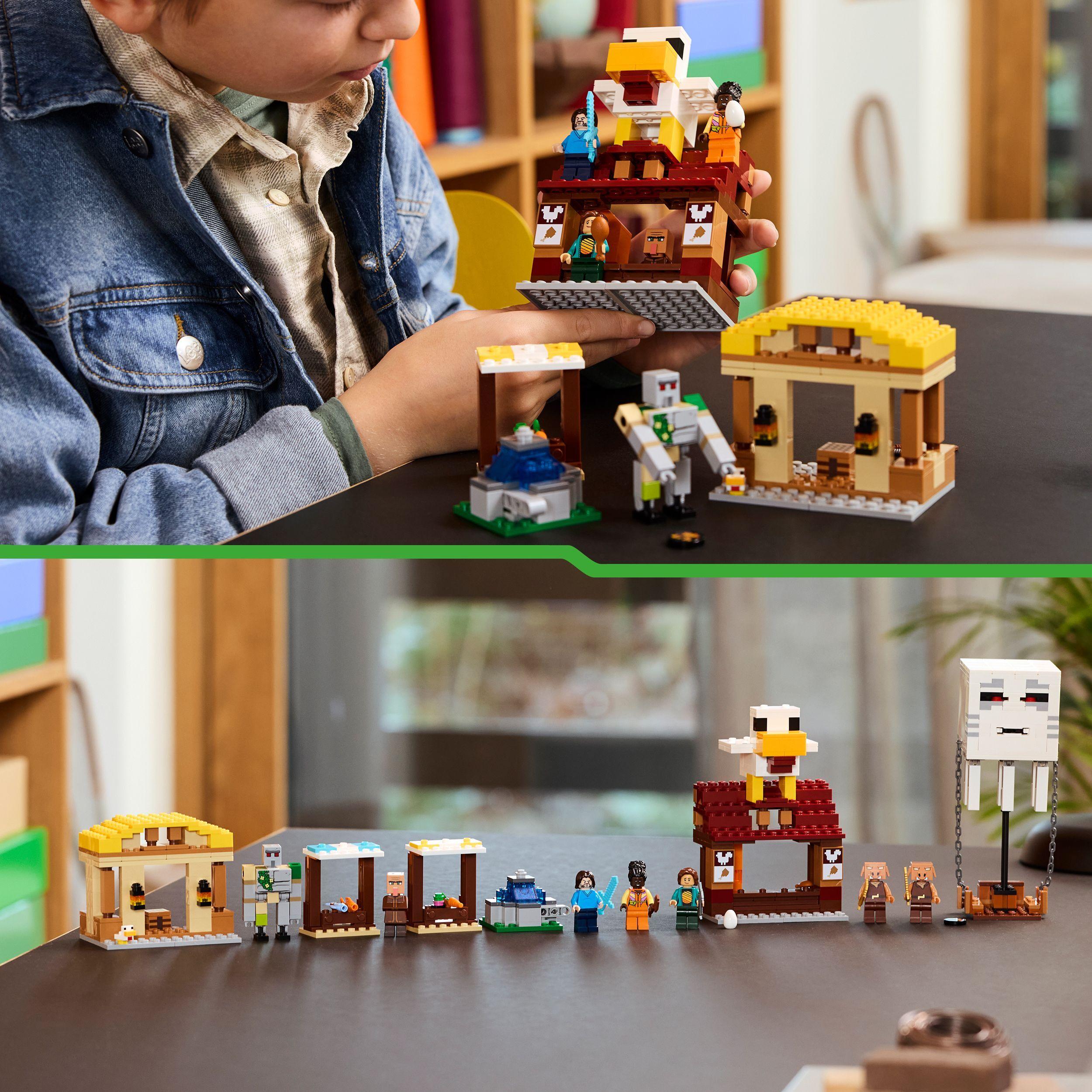 Voir la diapositive 6 : LEGO Minecraft 21273 Les Ghasts à l’Attaque du Village - Jeu pour garçon dès 10 ans
