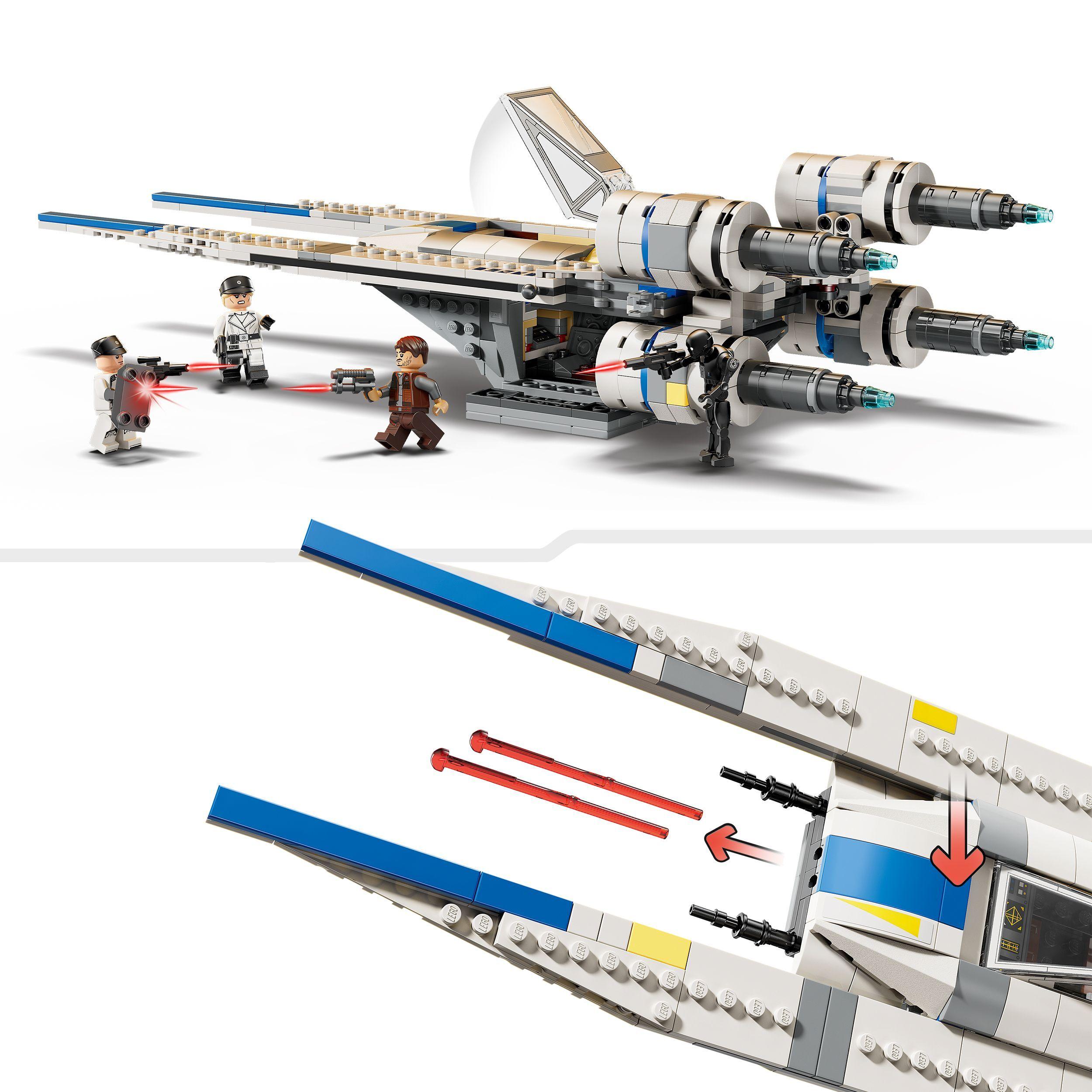 Voir la diapositive 4 : LEGO Star Wars 75399 Andor Le Chasseur Stellaire U-Wing de l’Alliance Rebelle - Jeu 8 Ans