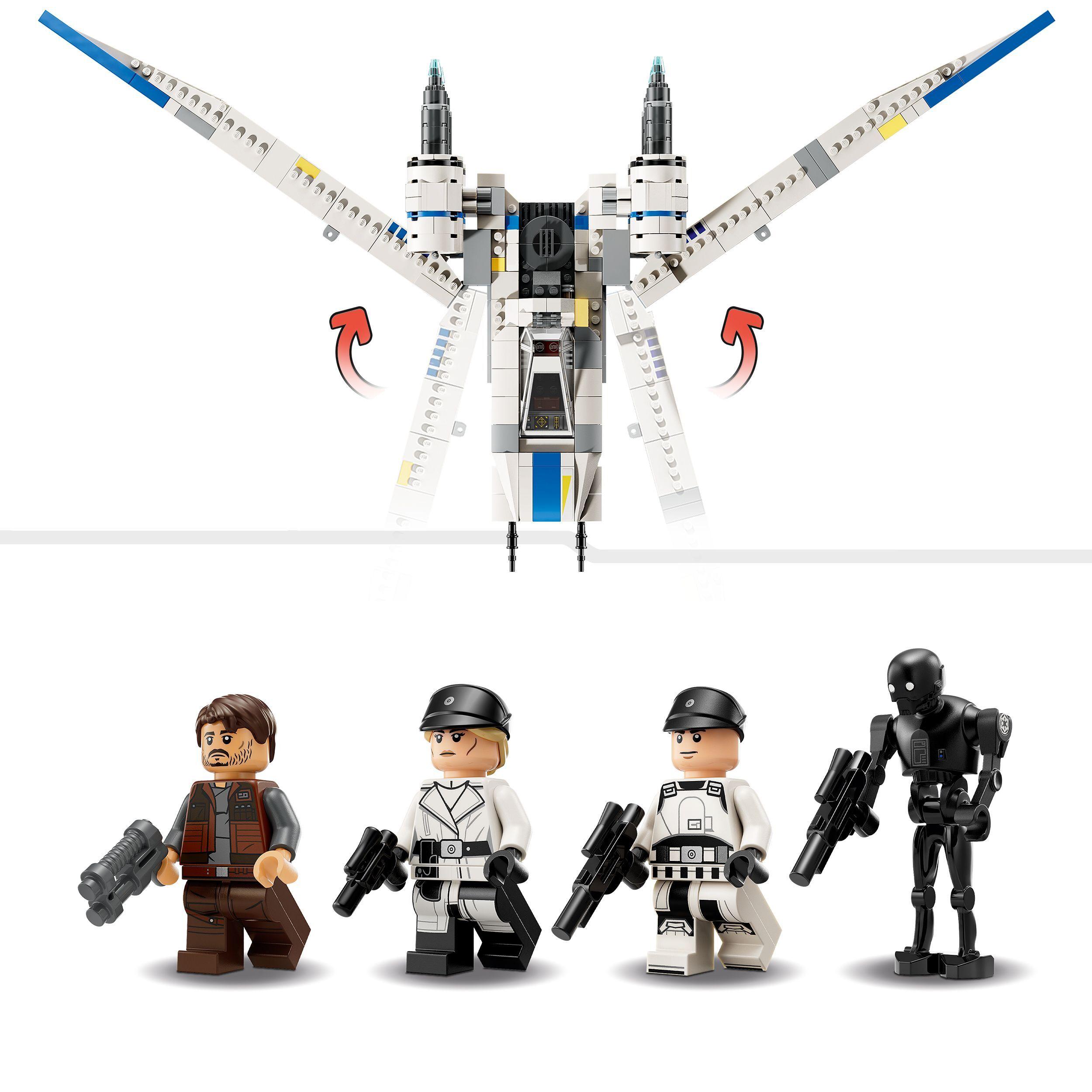 Voir la diapositive 5 : LEGO Star Wars 75399 Andor Le Chasseur Stellaire U-Wing de l’Alliance Rebelle - Jeu 8 Ans