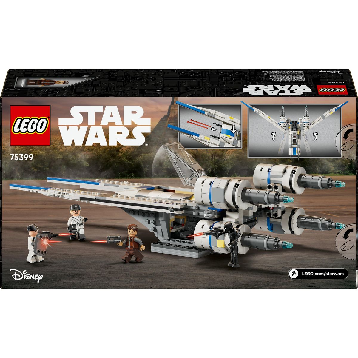 LEGO Star Wars 75399 - Le Chasseur Stellaire U-Wing de l'Alliance Rebelle