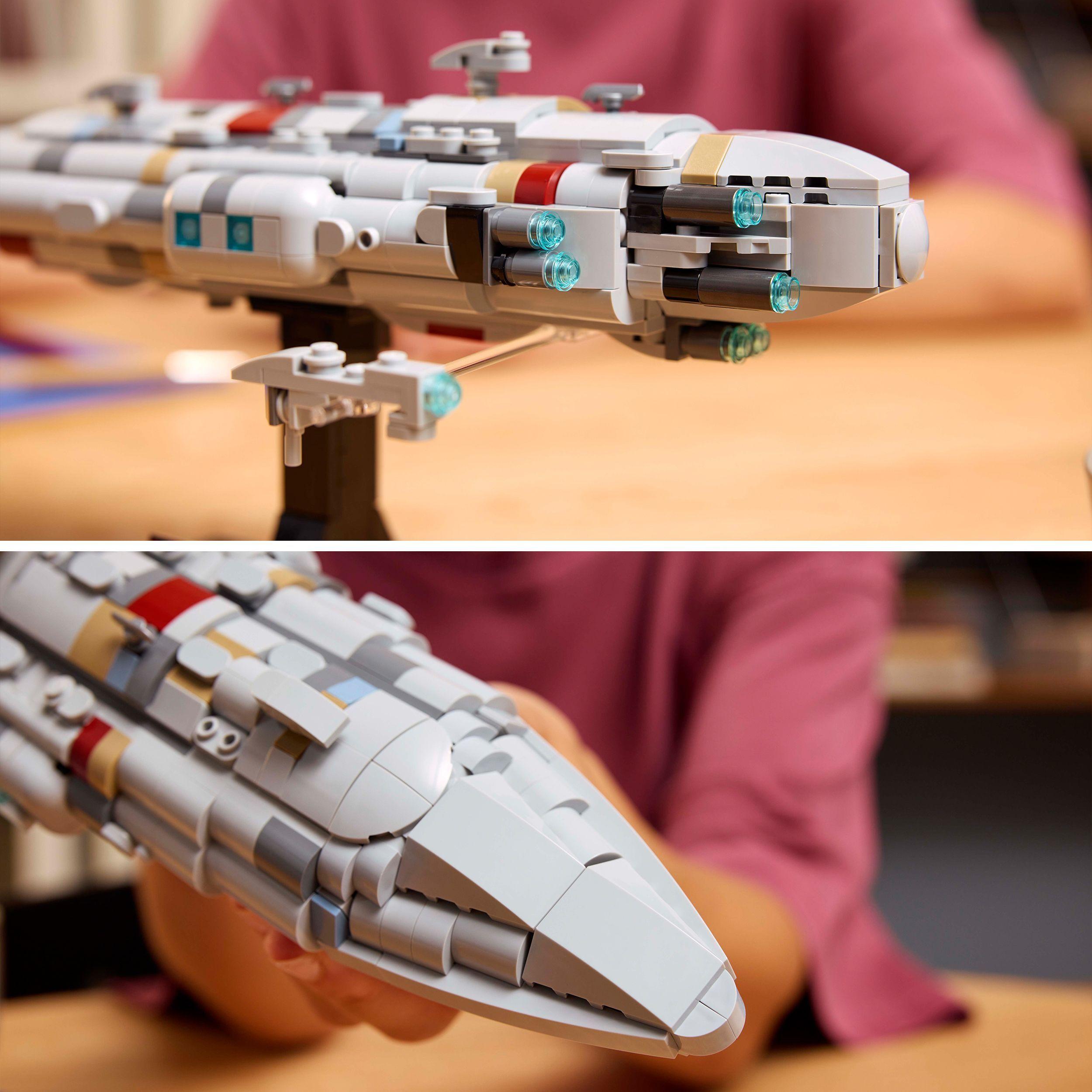 Voir la diapositive 5 : LEGO Star Wars : Le Retour du Jedi 75405 Le Starcruiser Home One - Maquette pour adulte