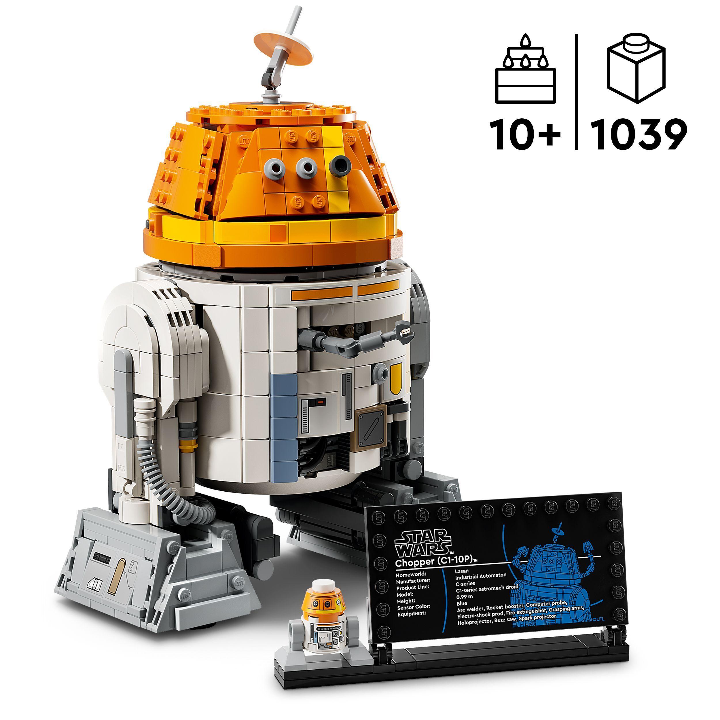 Voir la diapositive 3 : LEGO Star Wars 75416 Ahsoka Le Droïde Astromécano Chopper (C1-10P) - Jouet Garçon 10 Ans