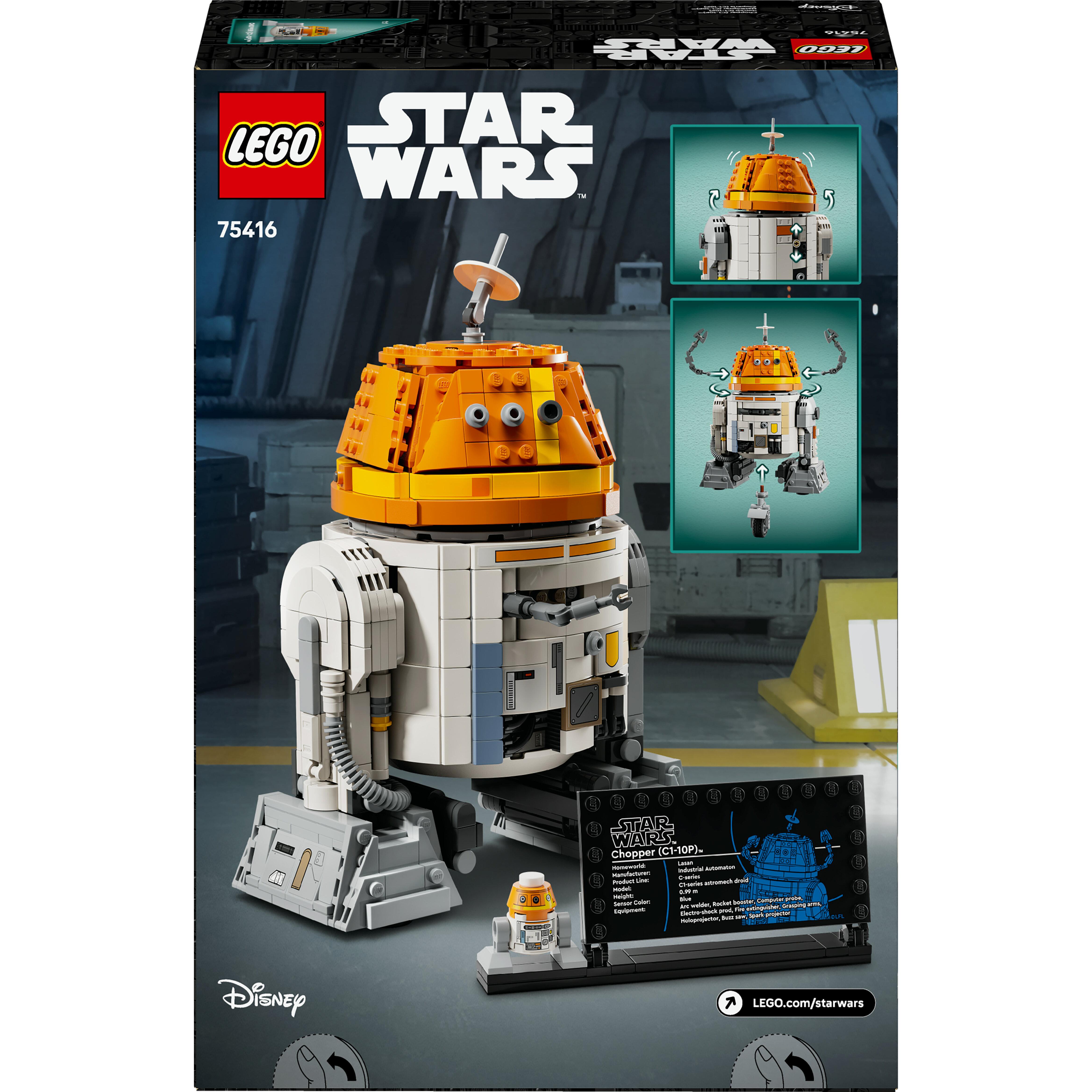 Voir la diapositive 8 : LEGO Star Wars 75416 Ahsoka Le Droïde Astromécano Chopper (C1-10P) - Jouet Garçon 10 Ans