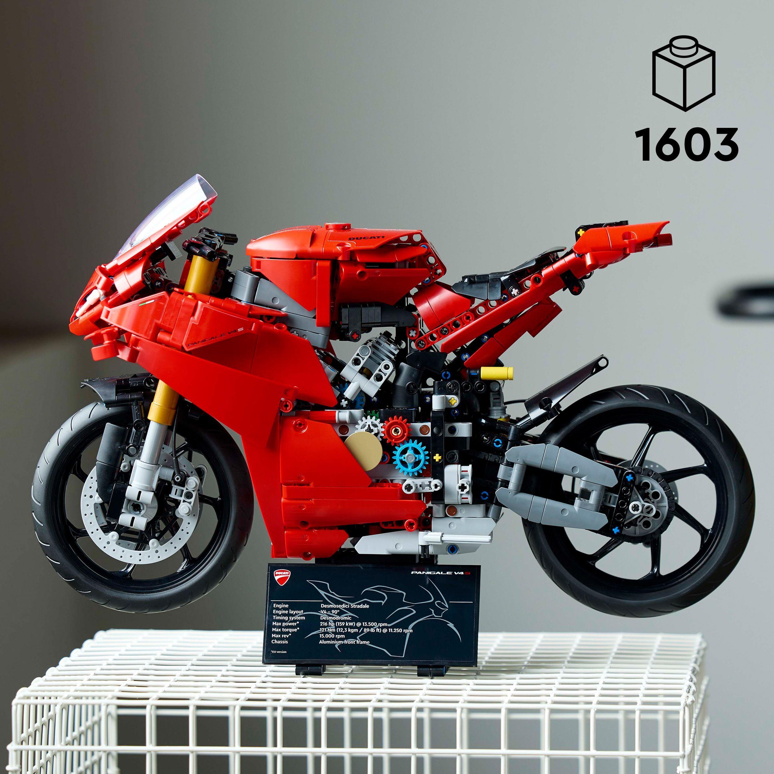 Voir la diapositive 3 : LEGO LEGO Technic 42202 La Moto Ducati Panigale V4 S - Moto à construire pour adulte