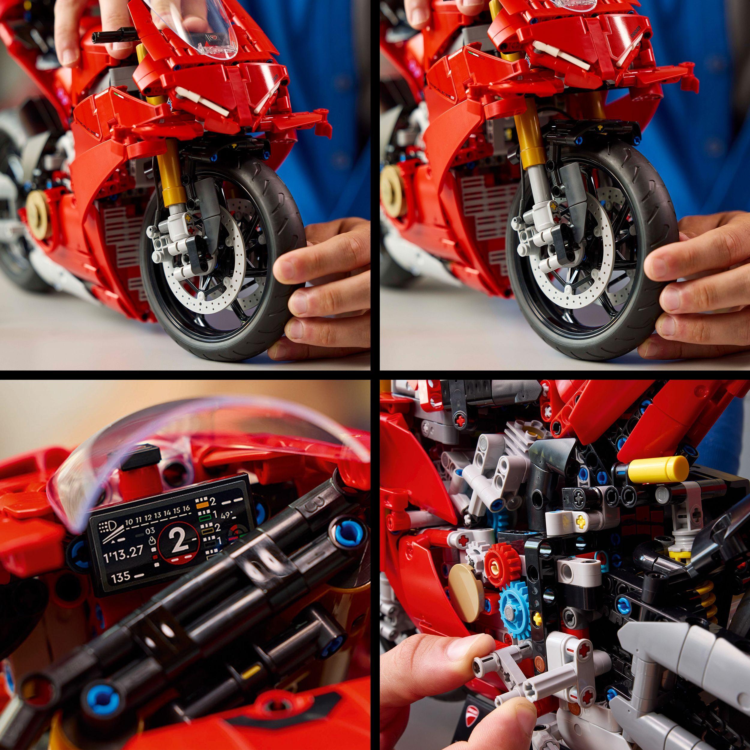 Voir la diapositive 6 : LEGO LEGO Technic 42202 La Moto Ducati Panigale V4 S - Moto à construire pour adulte