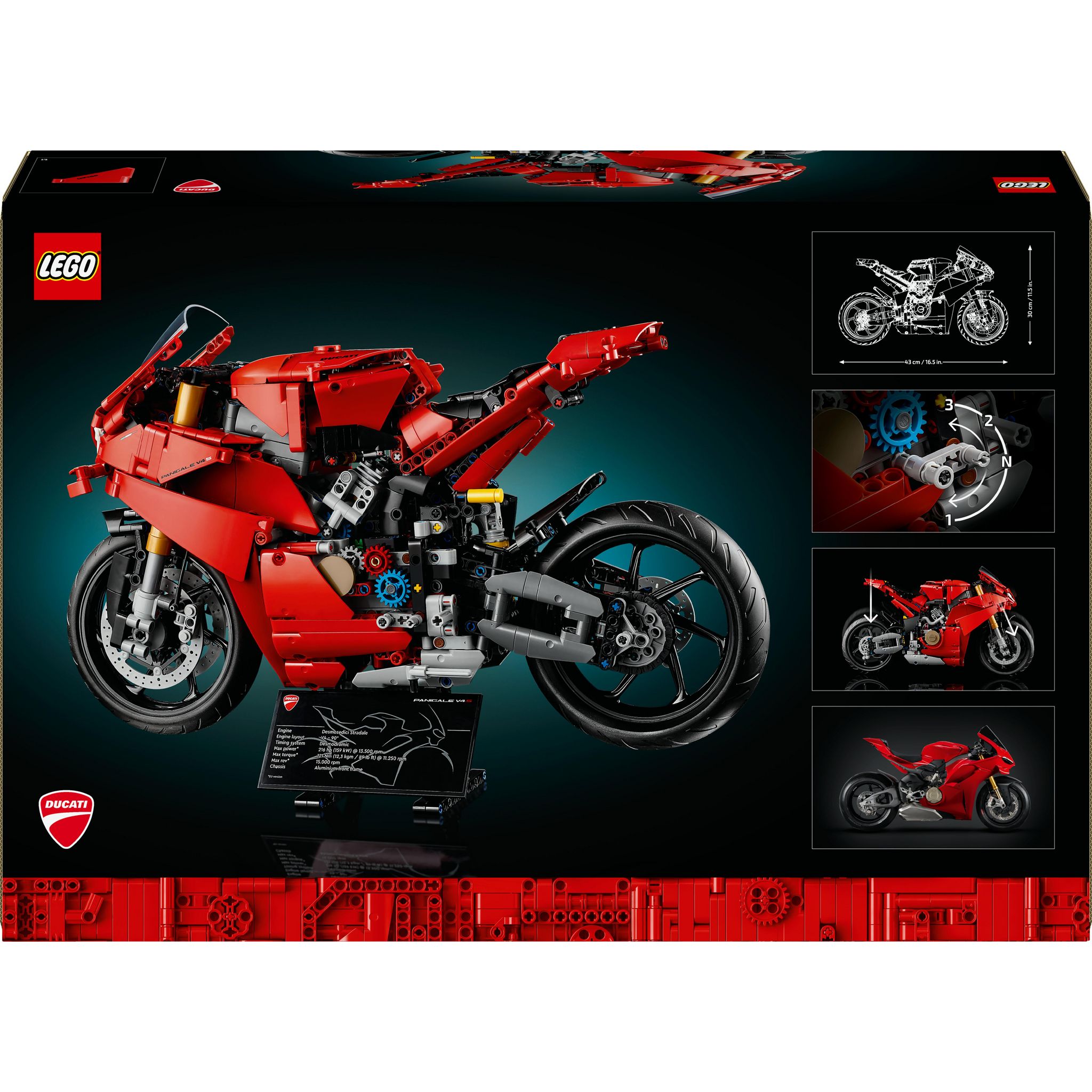 Voir la diapositive 8 : LEGO Technic 42202 - La Moto Ducati Panigale V4 S