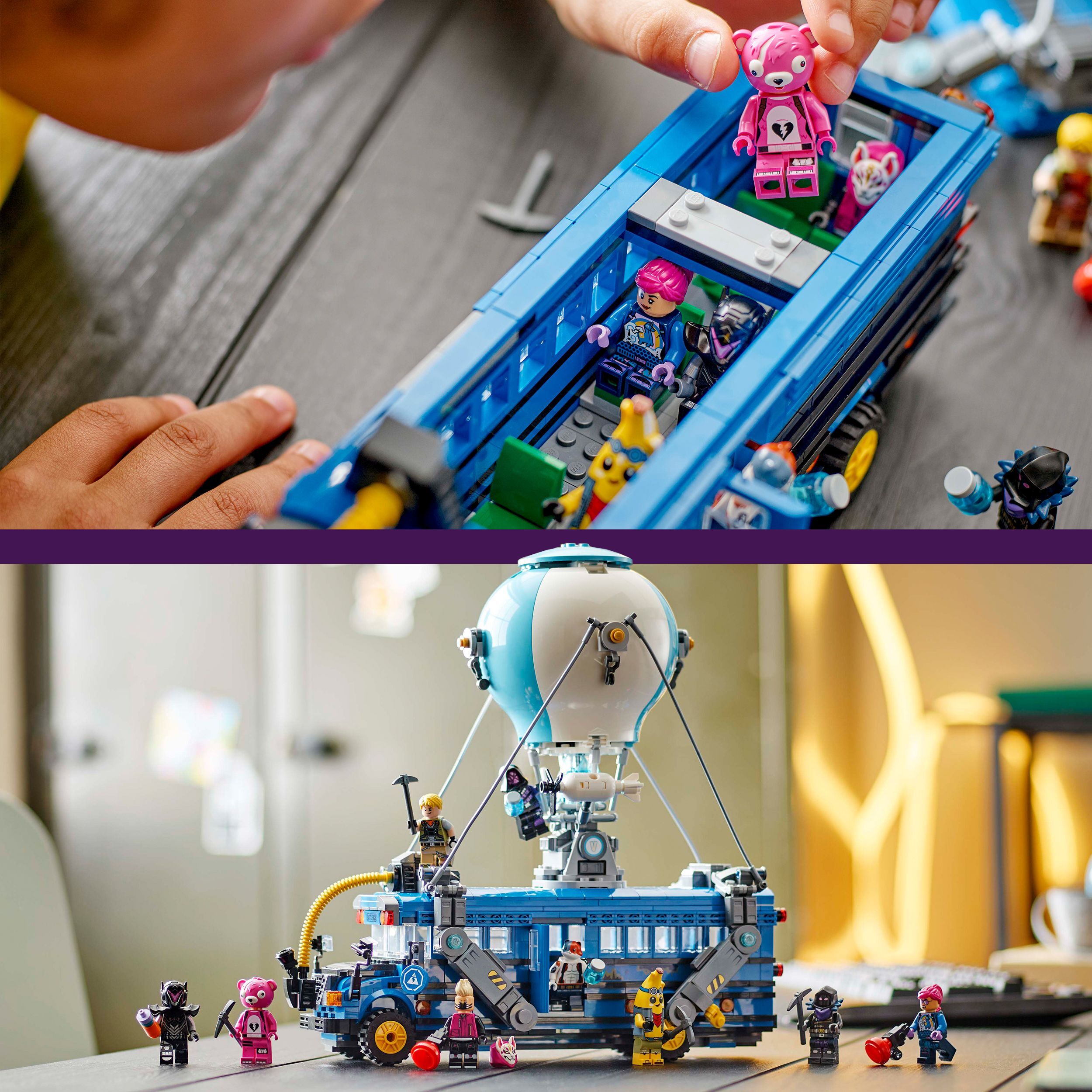 Voir la diapositive 6 : LEGO Fortnite 77073 Bus de combat - Jeu de construction collector inspiré du jeu vidéo