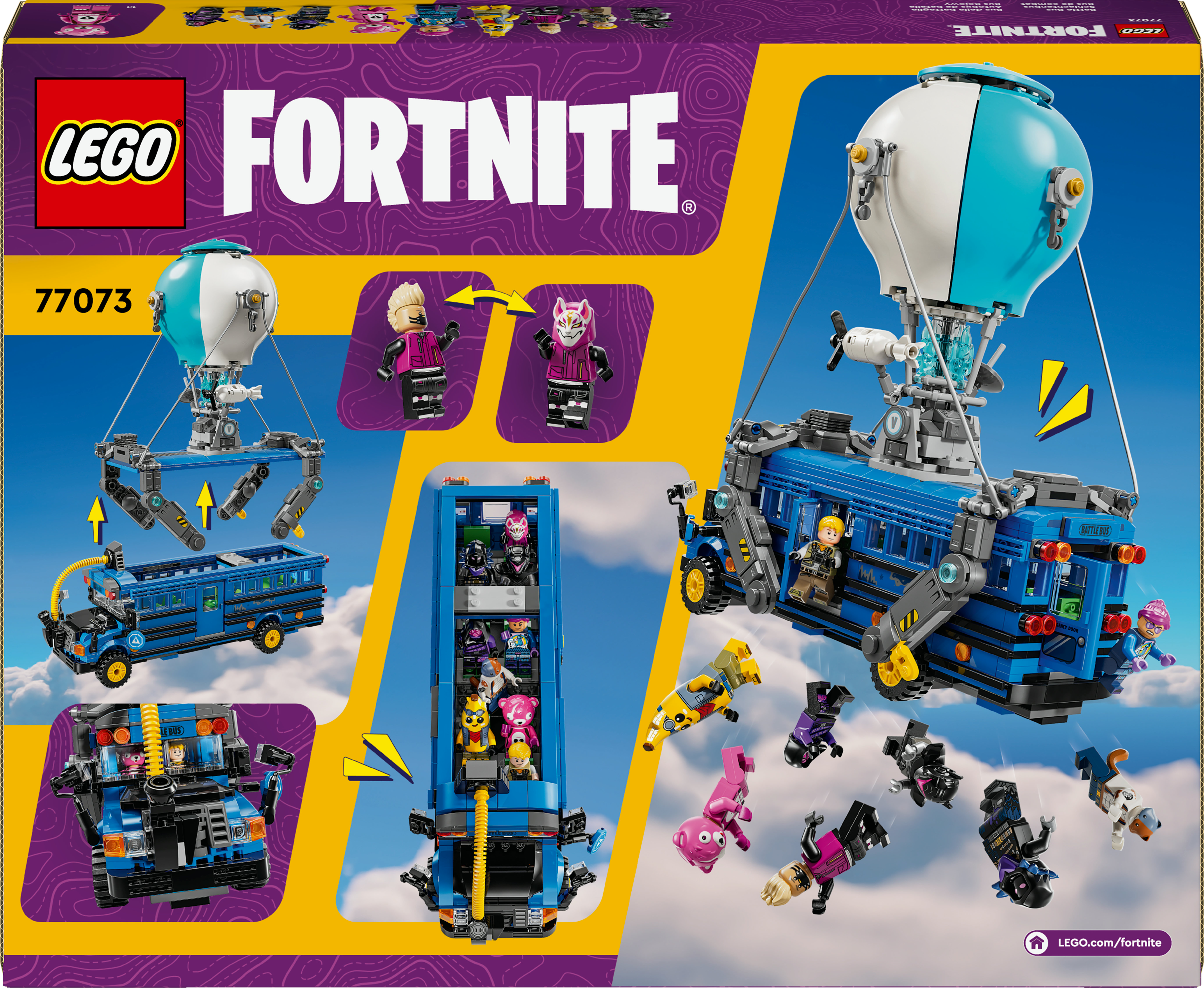 Voir la diapositive 8 : LEGO Fortnite 77073 Bus de combat - Jeu de construction collector inspiré du jeu vidéo