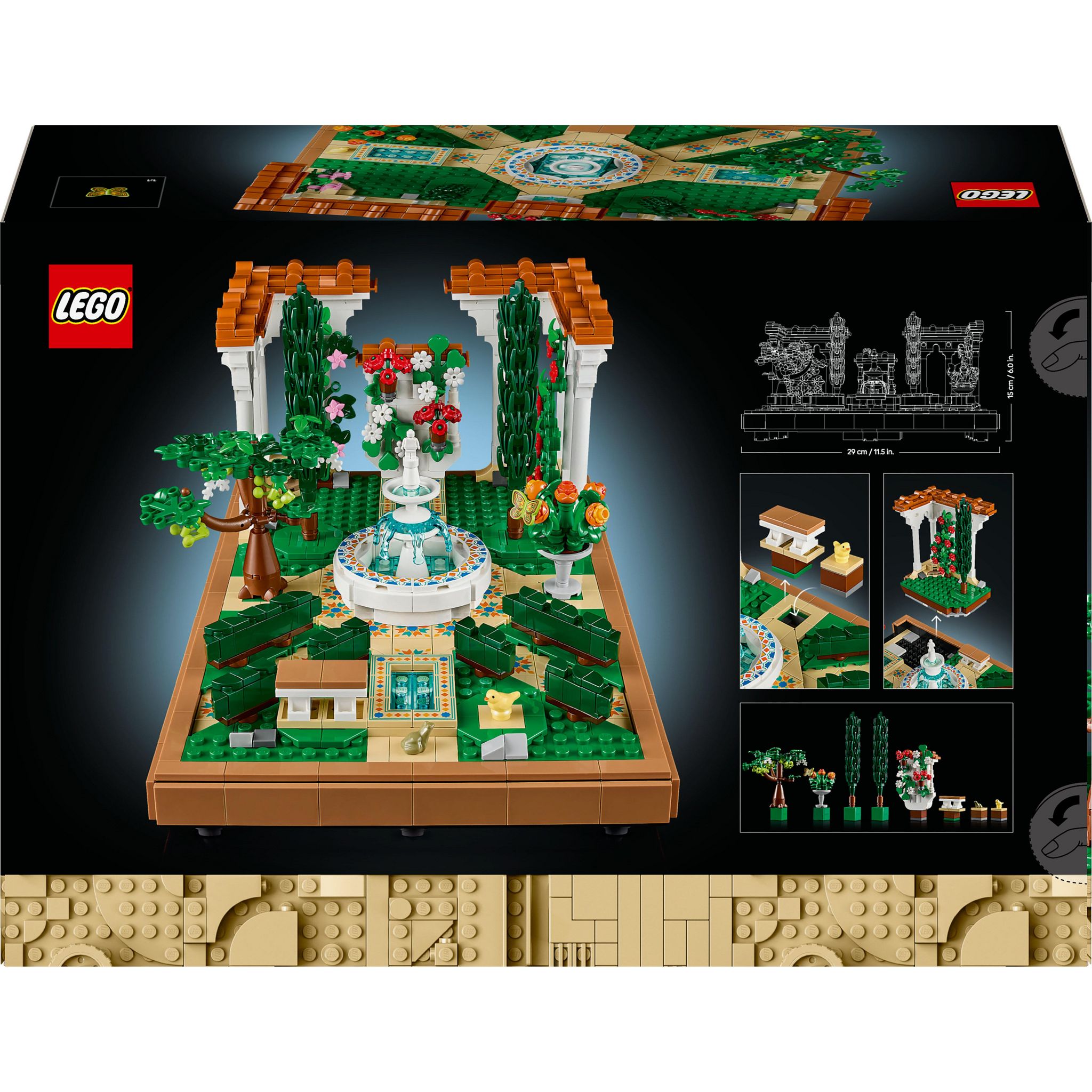Voir la diapositive 8 : LEGO Icons 10359 - La jardin Andalou