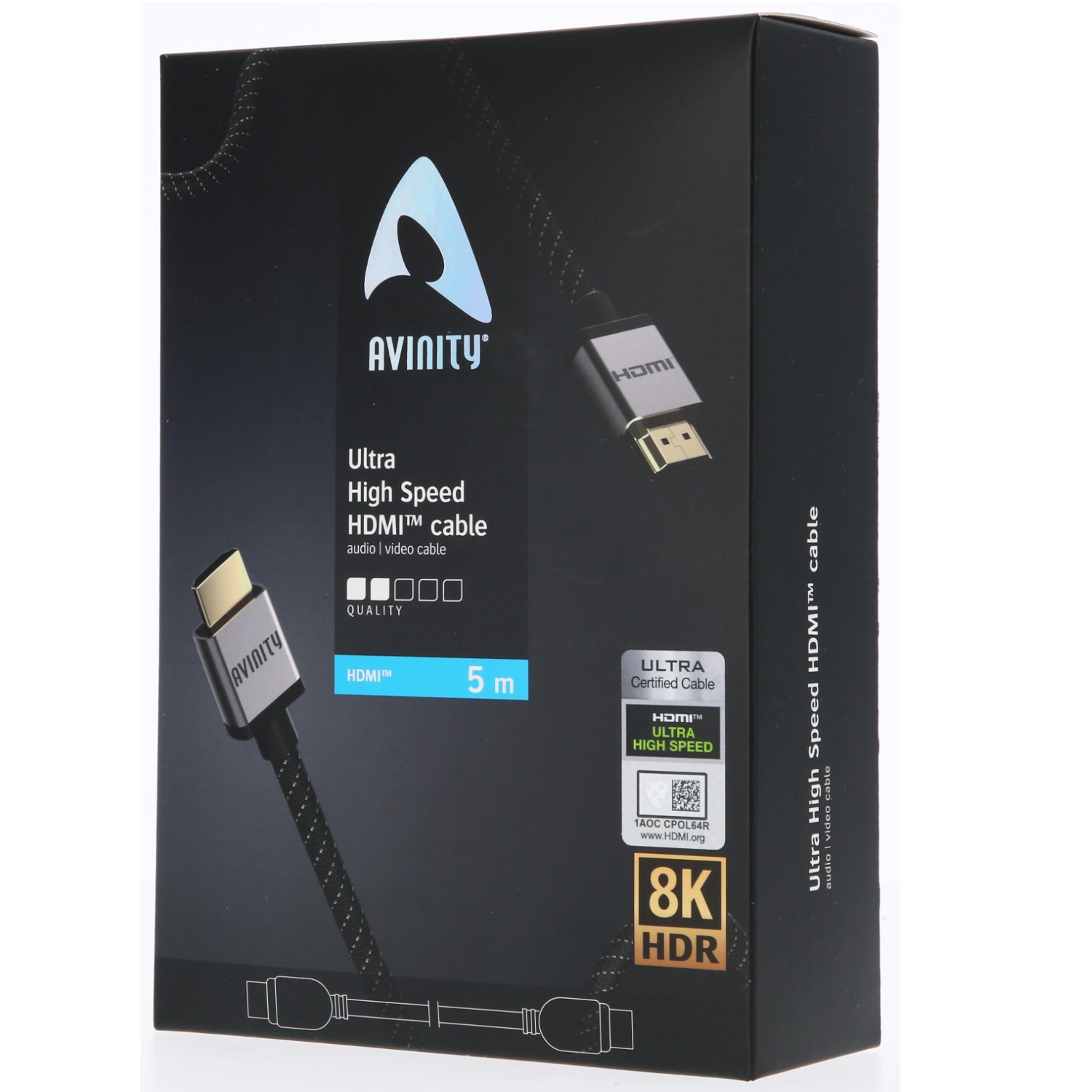 Voir la diapositive 3 : AVINITY Câble HDMI UHV 8K