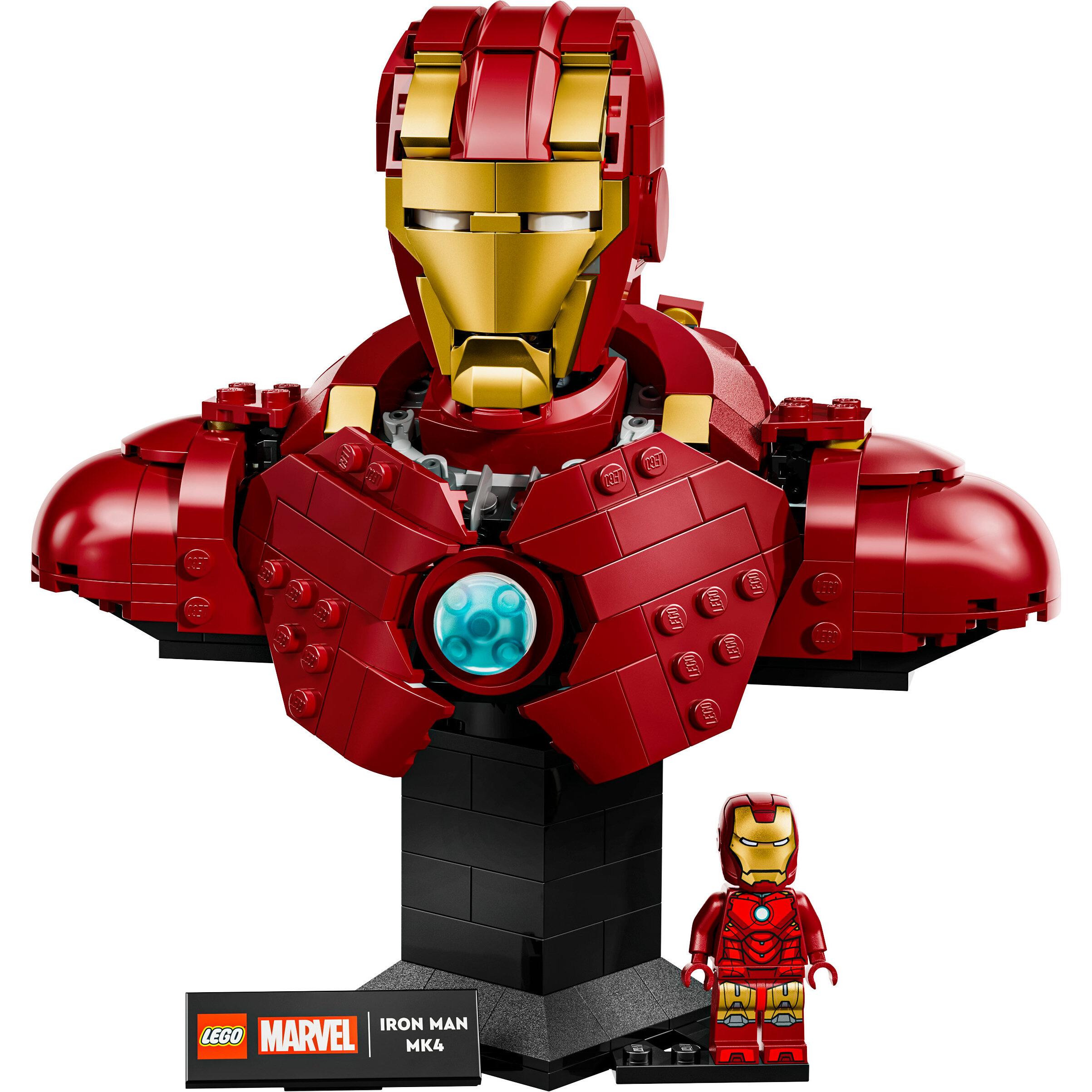 Voir la diapositive 2 : LEGO Marvel 76327 Buste d’Iron Man MK4 - Set de Construction pour Adulte - Idée Cadeau