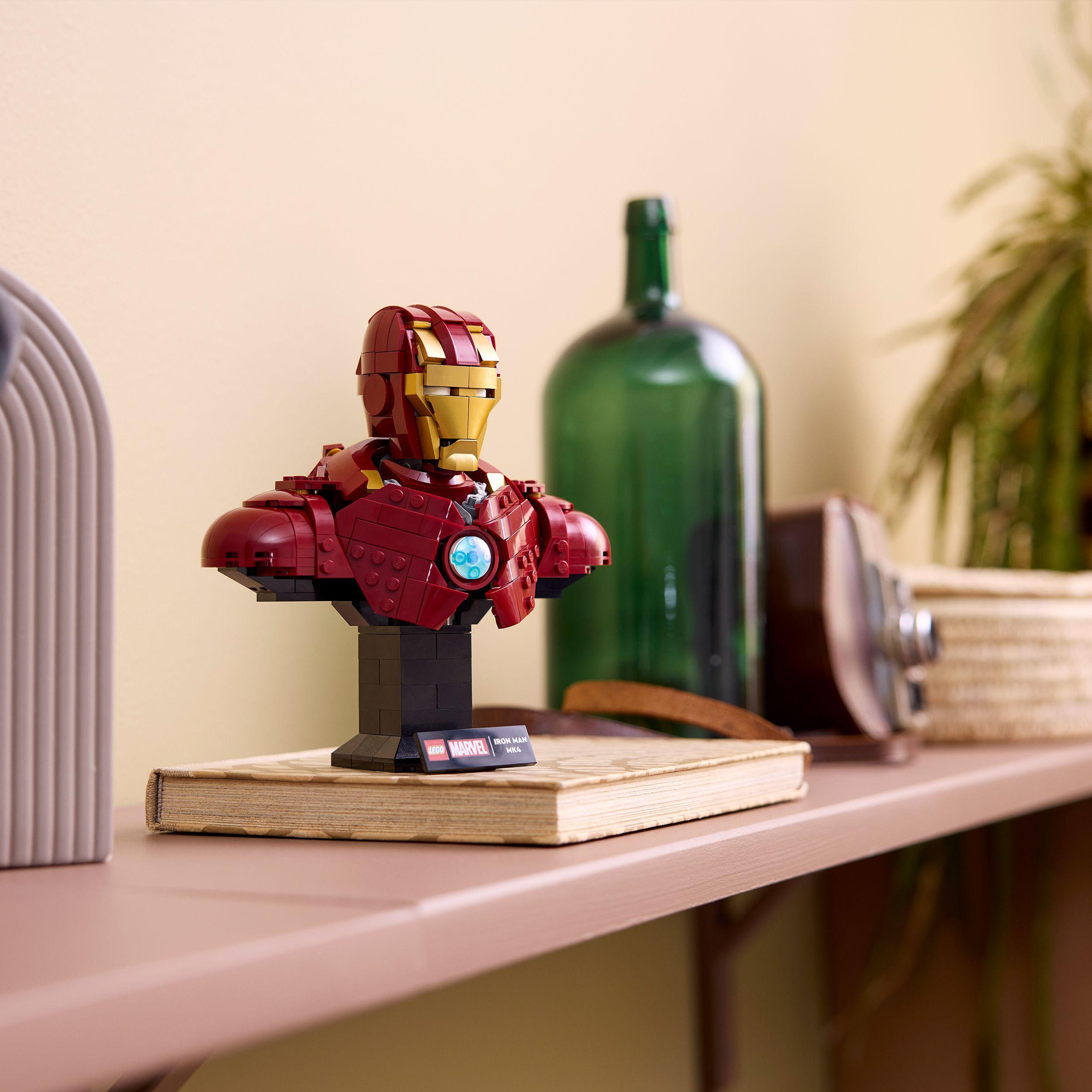 Voir la diapositive 4 : LEGO Marvel 76327 Buste d’Iron Man MK4 - Set de Construction pour Adulte - Idée Cadeau