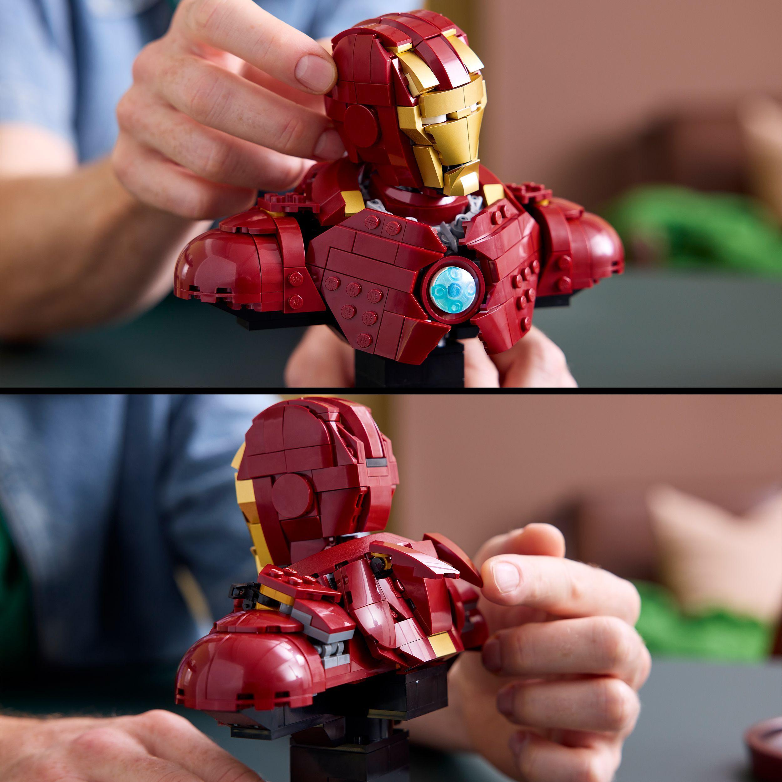 Voir la diapositive 5 : LEGO Marvel 76327 Buste d’Iron Man MK4 - Set de Construction pour Adulte - Idée Cadeau