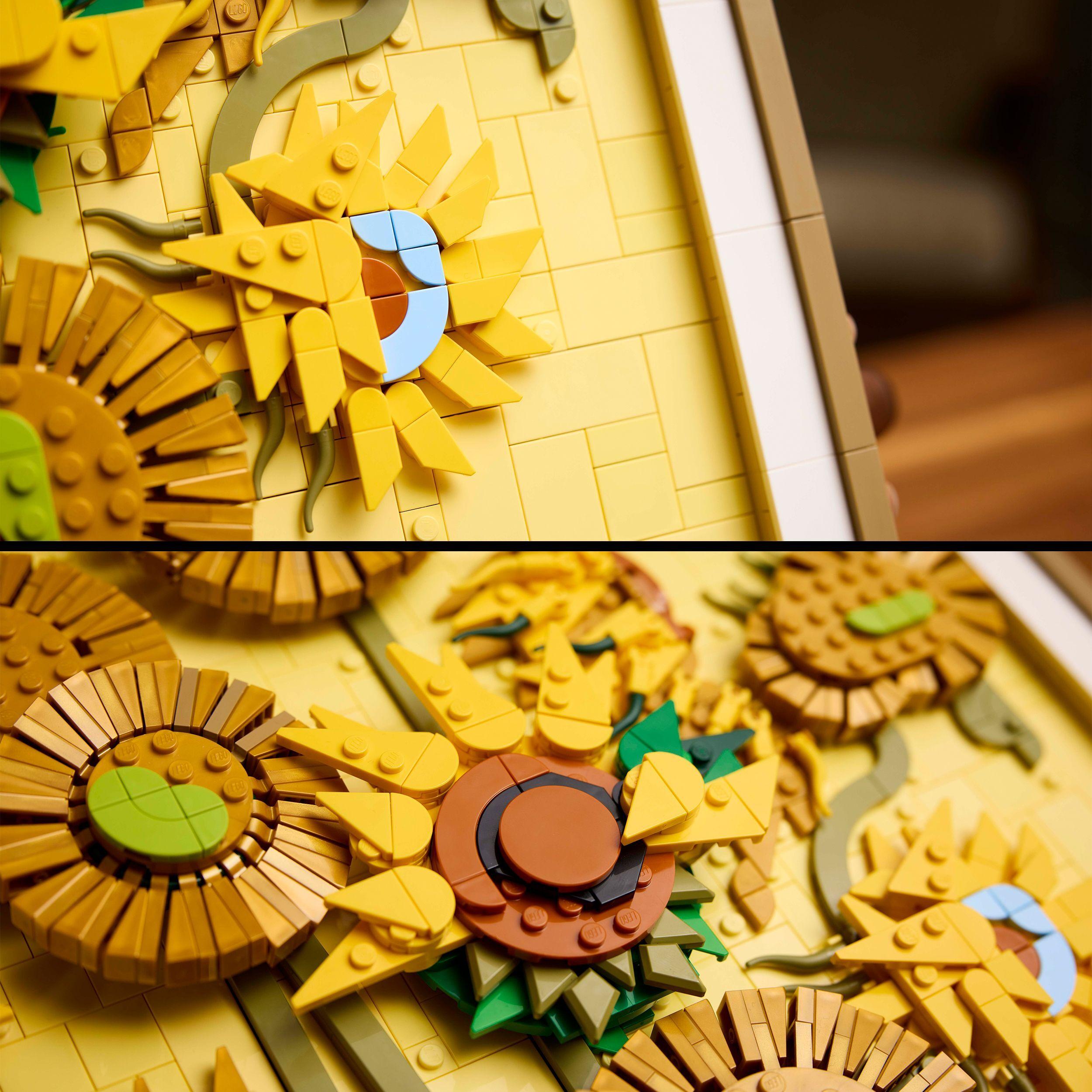 Voir la diapositive 5 : LEGO Art 31215 Vincent van Gogh – Les Tournesols - Tableau mural, Construction pour adulte