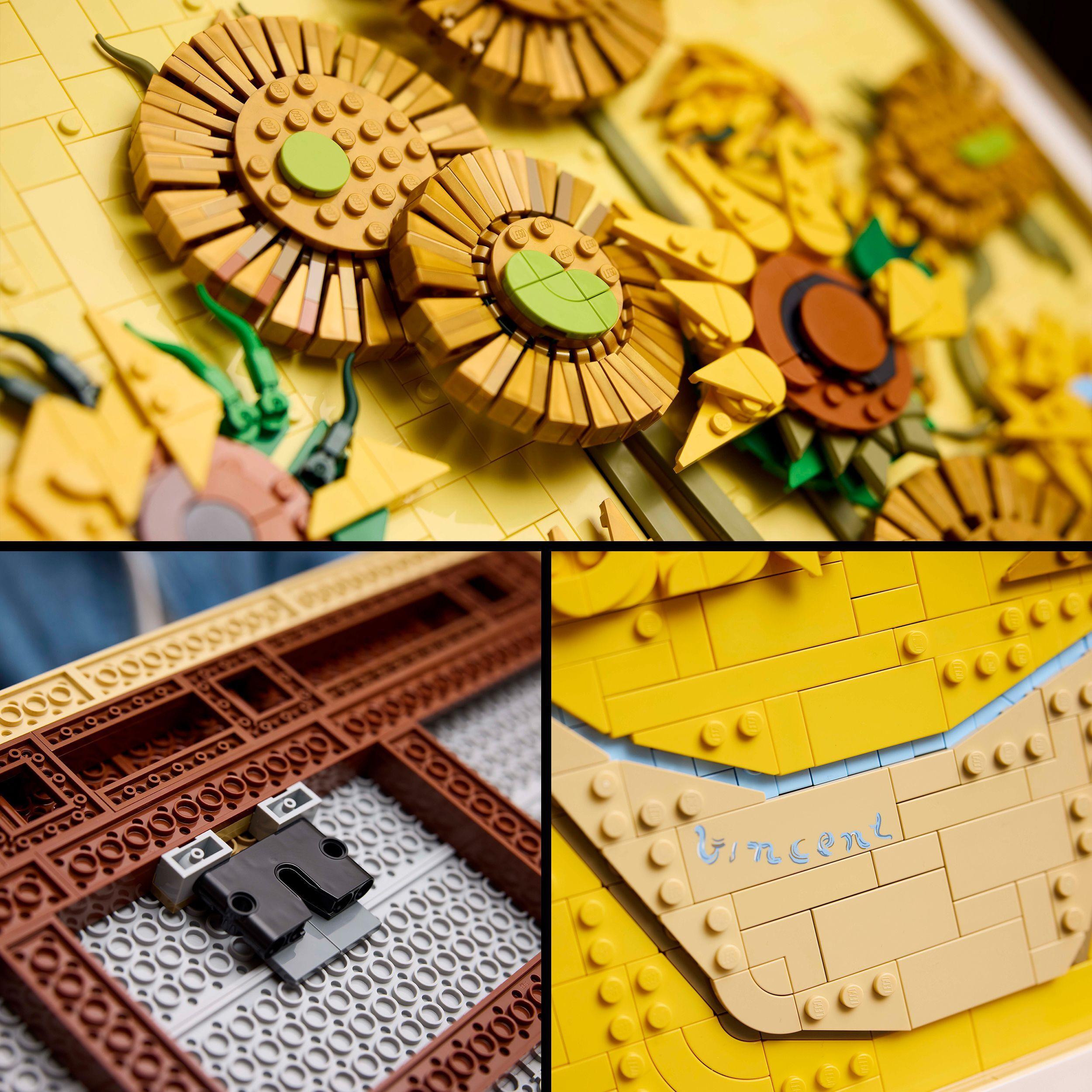 Voir la diapositive 6 : LEGO Art 31215 Vincent van Gogh – Les Tournesols - Tableau mural, Construction pour adulte