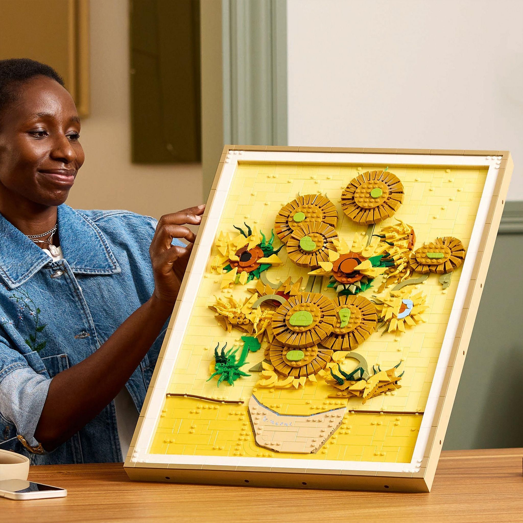 Voir la diapositive 7 : LEGO ART 31215 - Tableau Tournesol Vincent Van Gogh