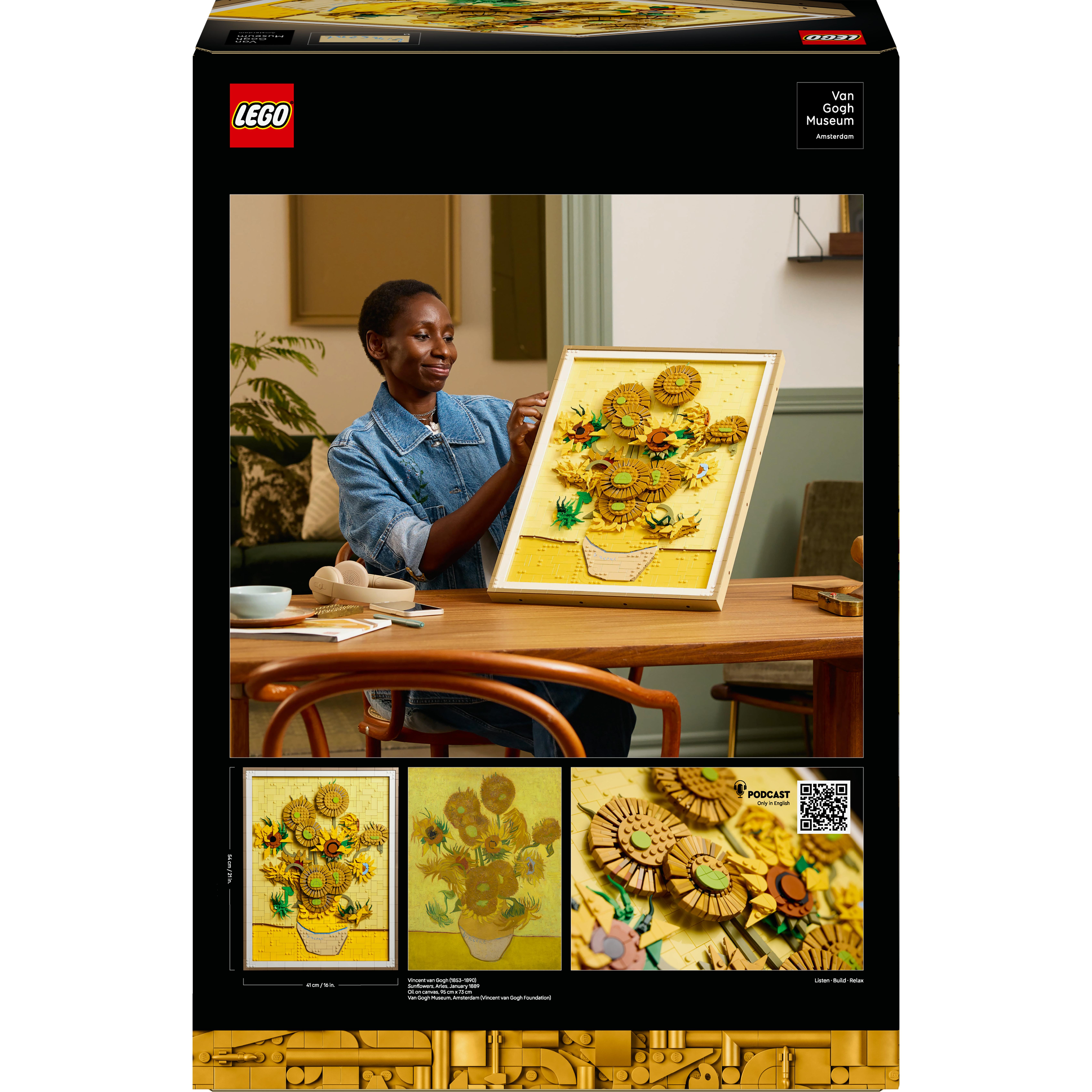 Voir la diapositive 8 : LEGO Art 31215 Vincent van Gogh – Les Tournesols - Tableau mural, Construction pour adulte
