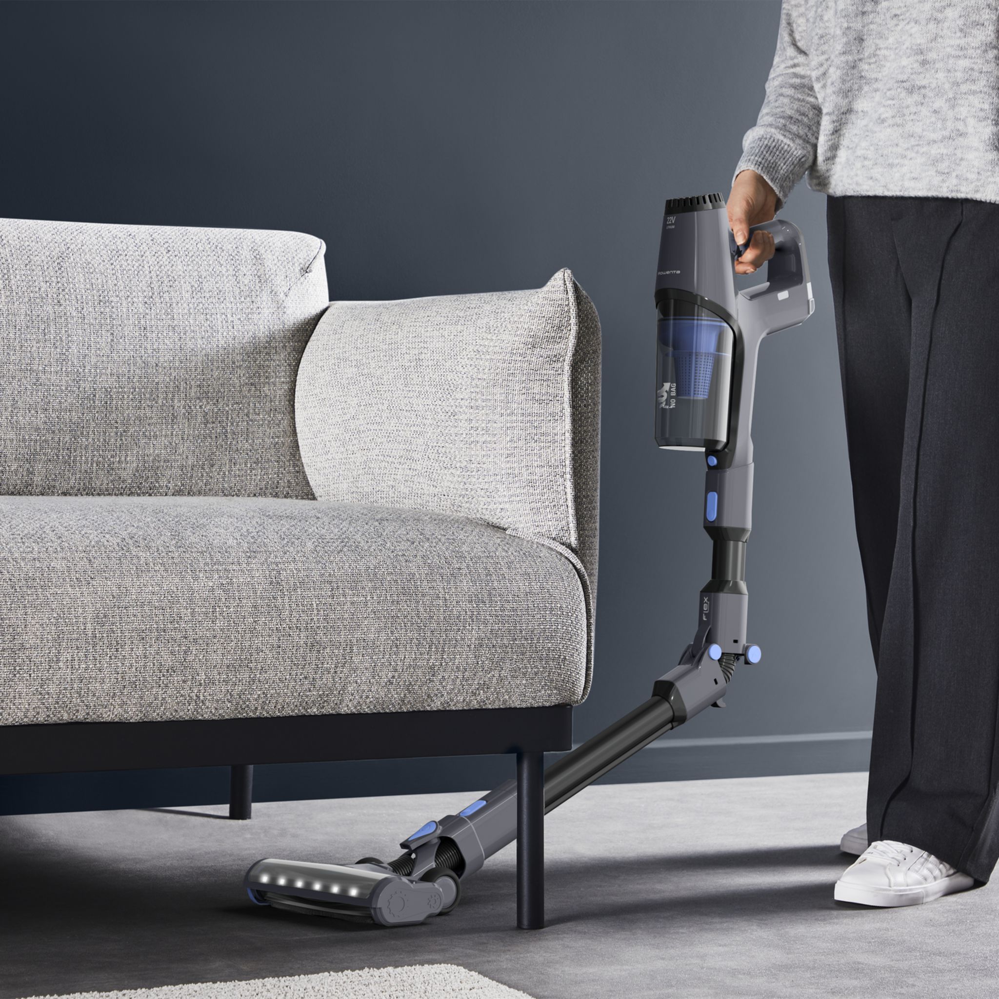 Voir la diapositive 6 : ROWENTA Aspirateur balai YY5561FE - Gris