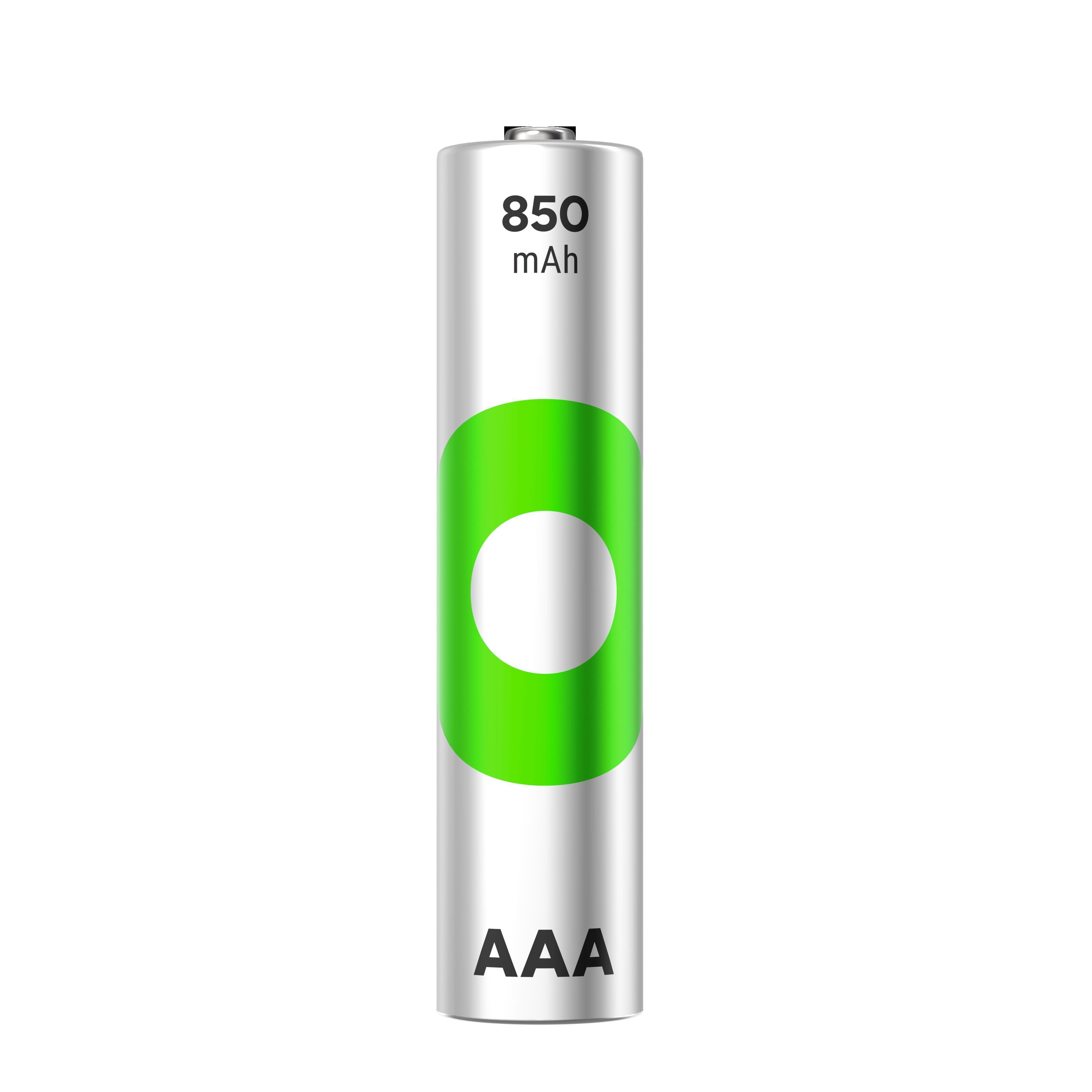 Voir la diapositive 3 : GP Lot de 4 piles rechargeables RECYKO+ AAA 850mAh