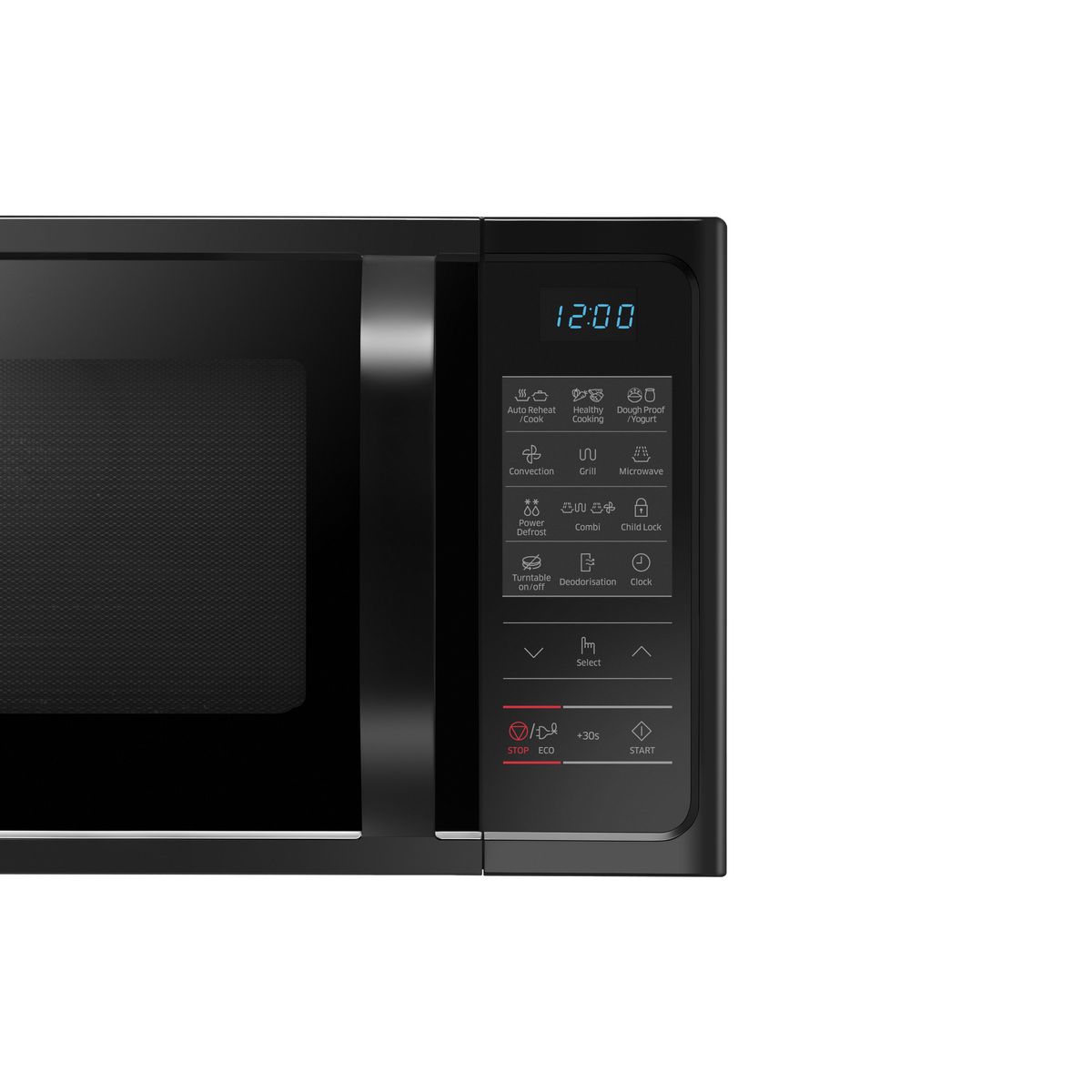 SAMSUNG Micro-onde combiné MC28H5013AK - 1400 W - Capacité 28 L - Noir