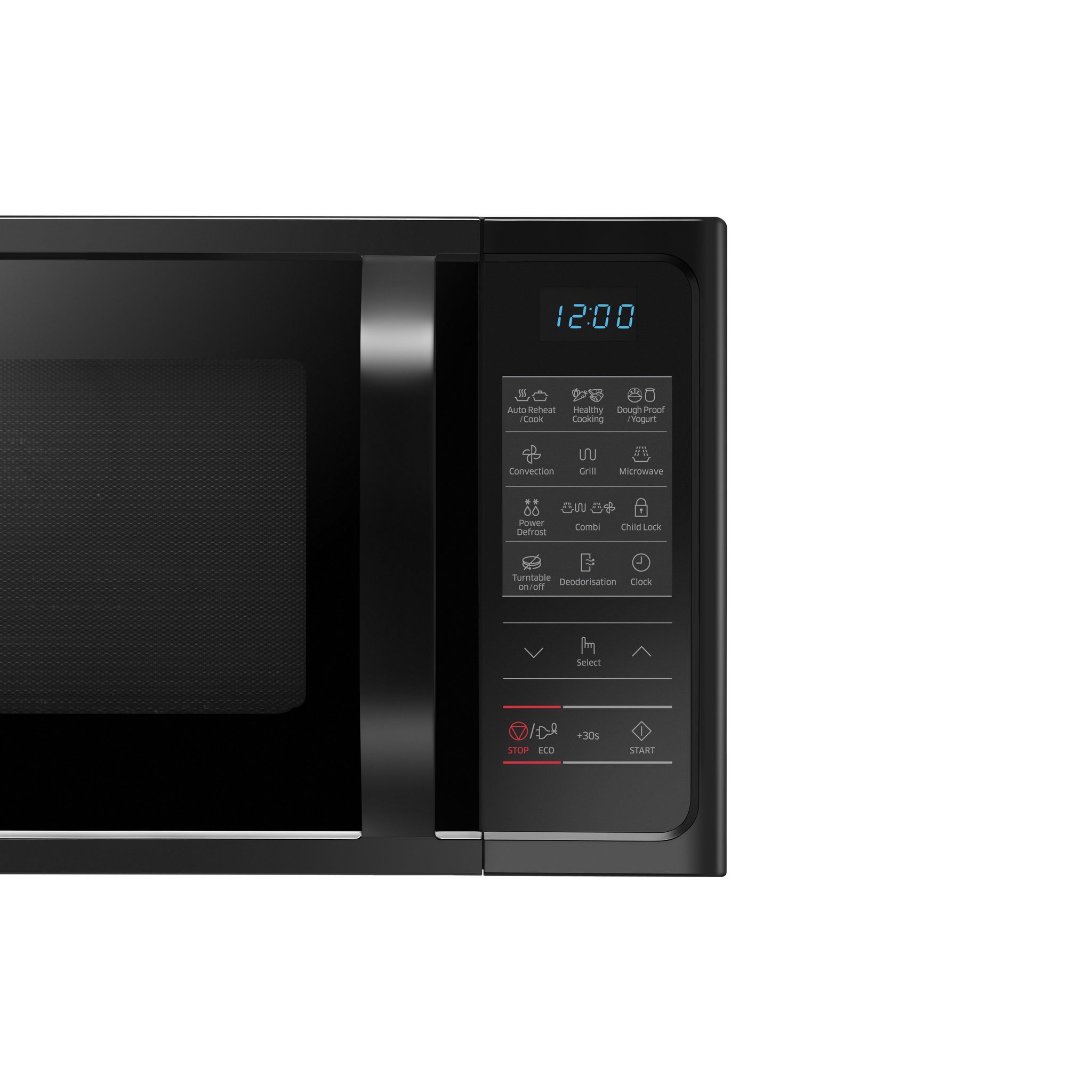 Voir la diapositive 4 : SAMSUNG Micro-onde combiné MC28H5013AK - 1400 W - Capacité 28 L - Noir